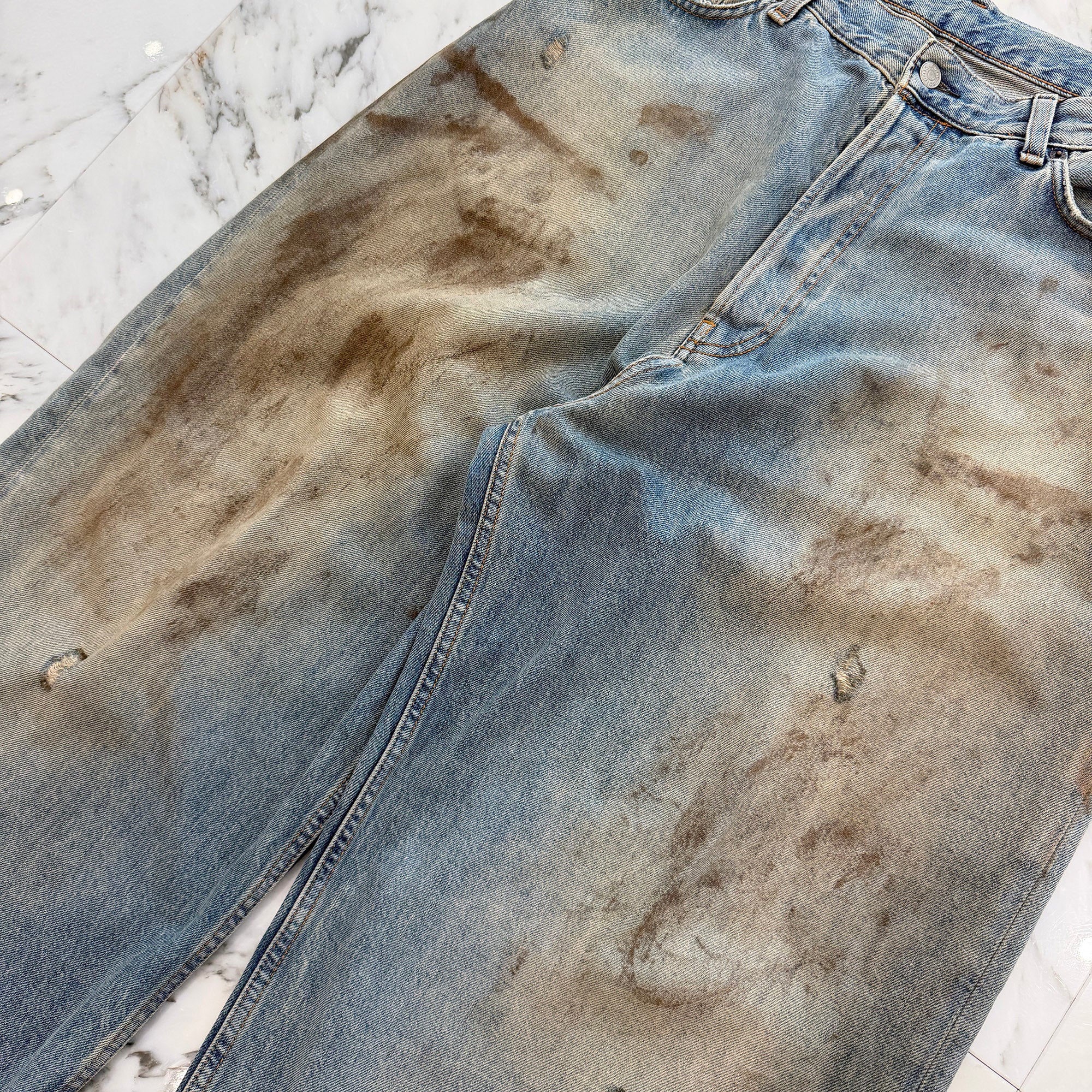 Acne Studios 2023AW Super Baggy Fit Denim Pants FN-UX-5PKT000078 Size 30 アクネストゥディオズ スーパー バギー フィット デニムパンツ サイズ30
