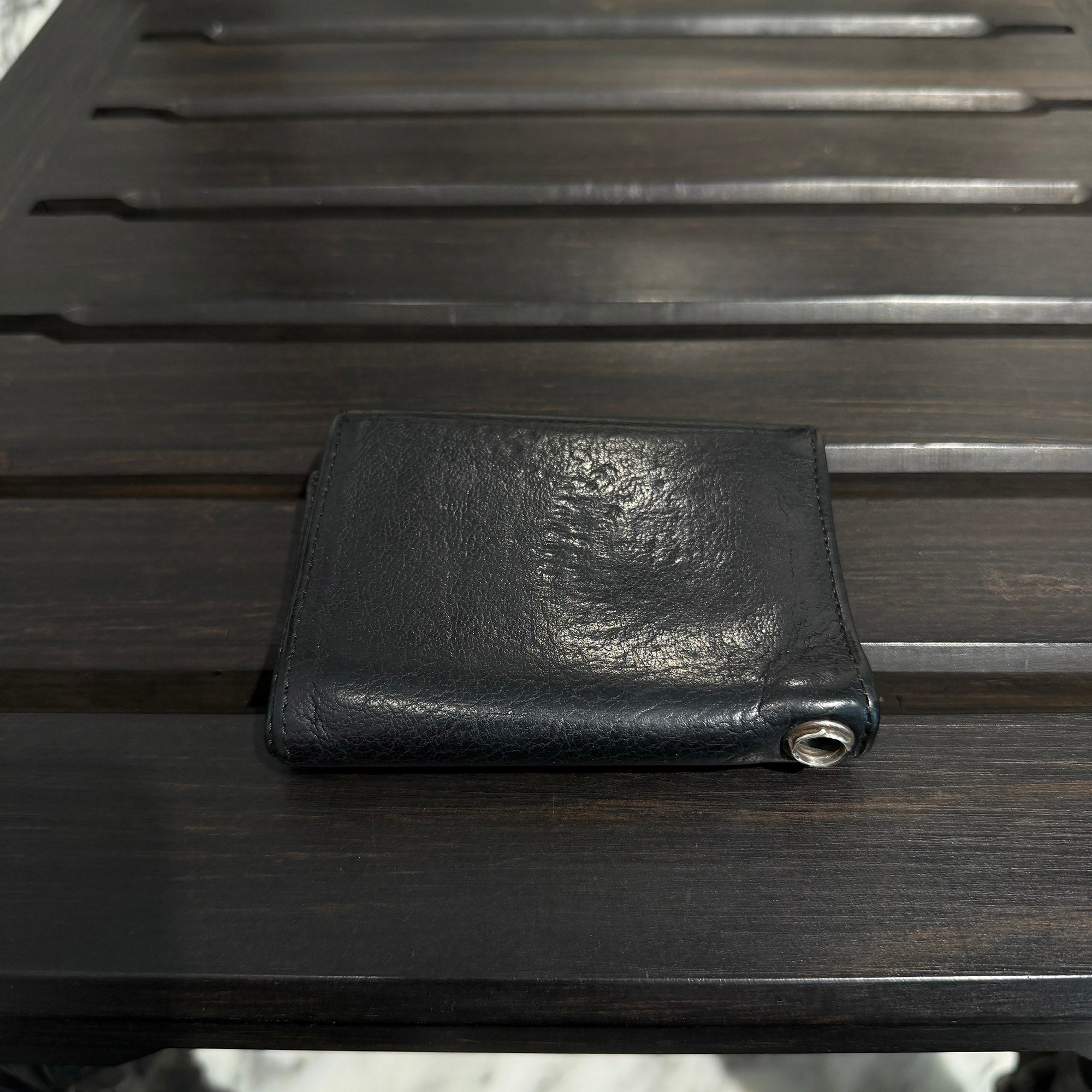 CHROME HEARTS 3 FOLD Cross Ball Button Leather Wallet クロムハーツ 3フォールド クロスボールボタン レザーウォレット