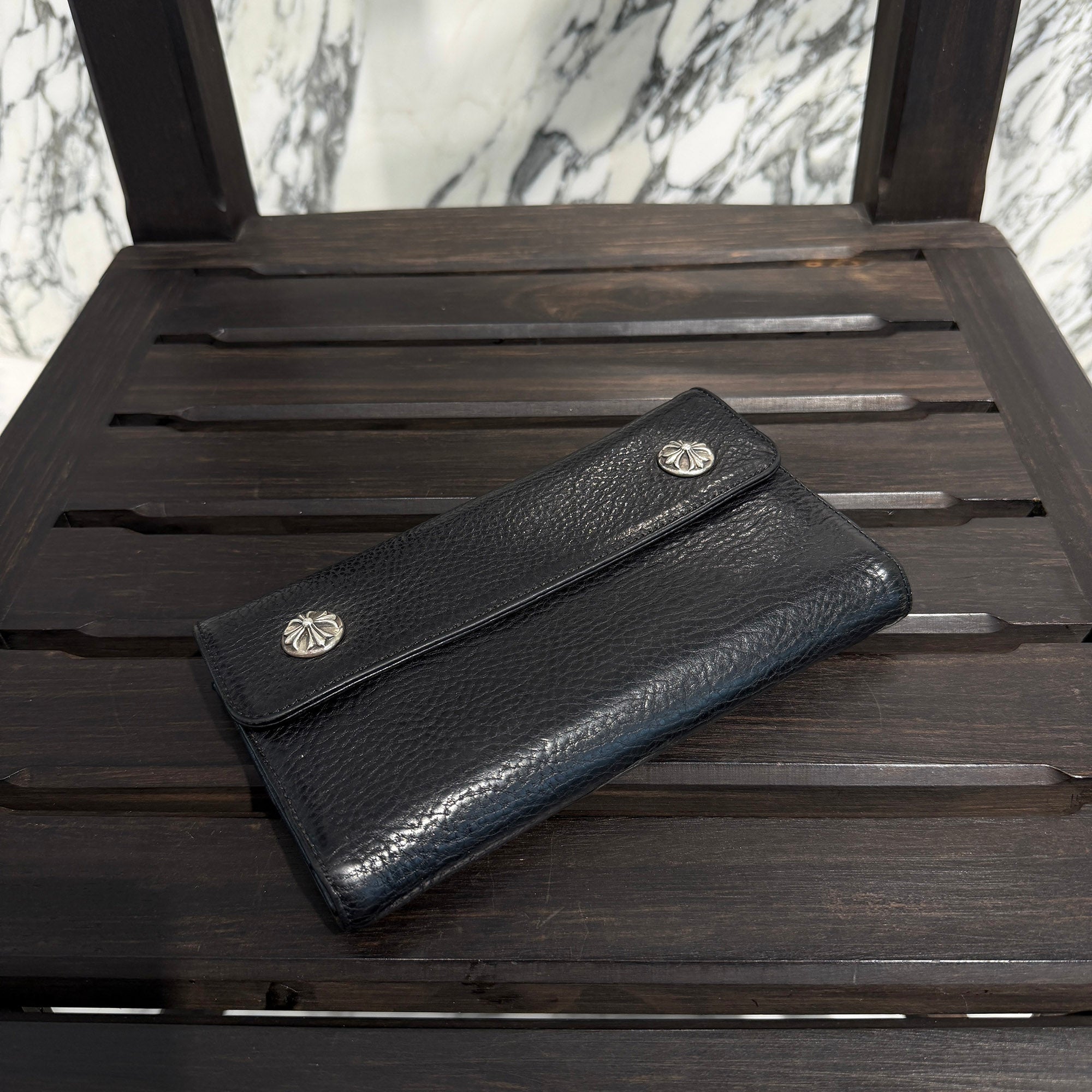 CHROME HEARTS Wave Cross Ball Wallet クロムハーツ ウェーブクロスボール ウォレット