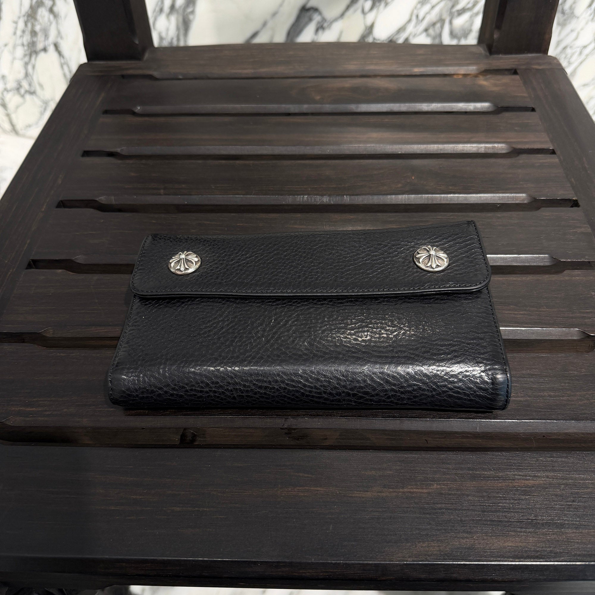 CHROME HEARTS Wave Cross Ball Wallet クロムハーツ ウェーブクロスボール ウォレット