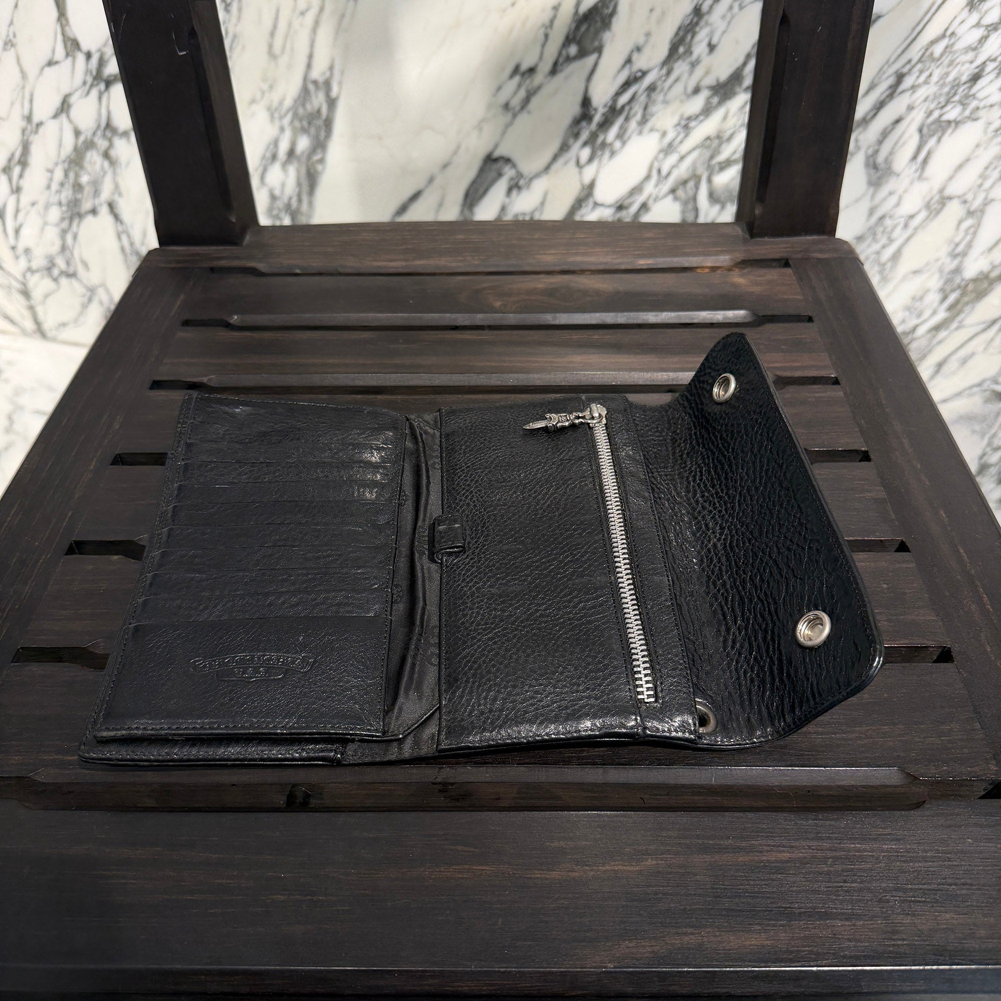 CHROME HEARTS Wave Cross Ball Wallet クロムハーツ ウェーブクロスボール ウォレット