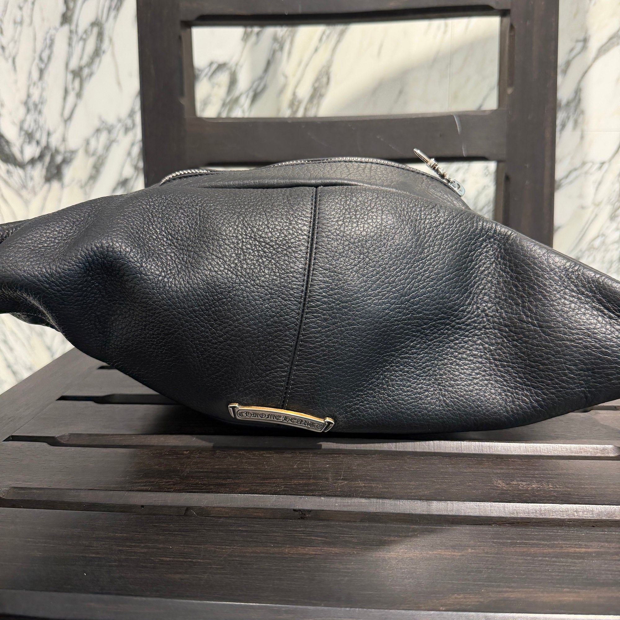 CHROME HEARTS SNAT PACK Leather Shoulder Bag クロムハーツ スナットパック レザー ショルダーバッグ