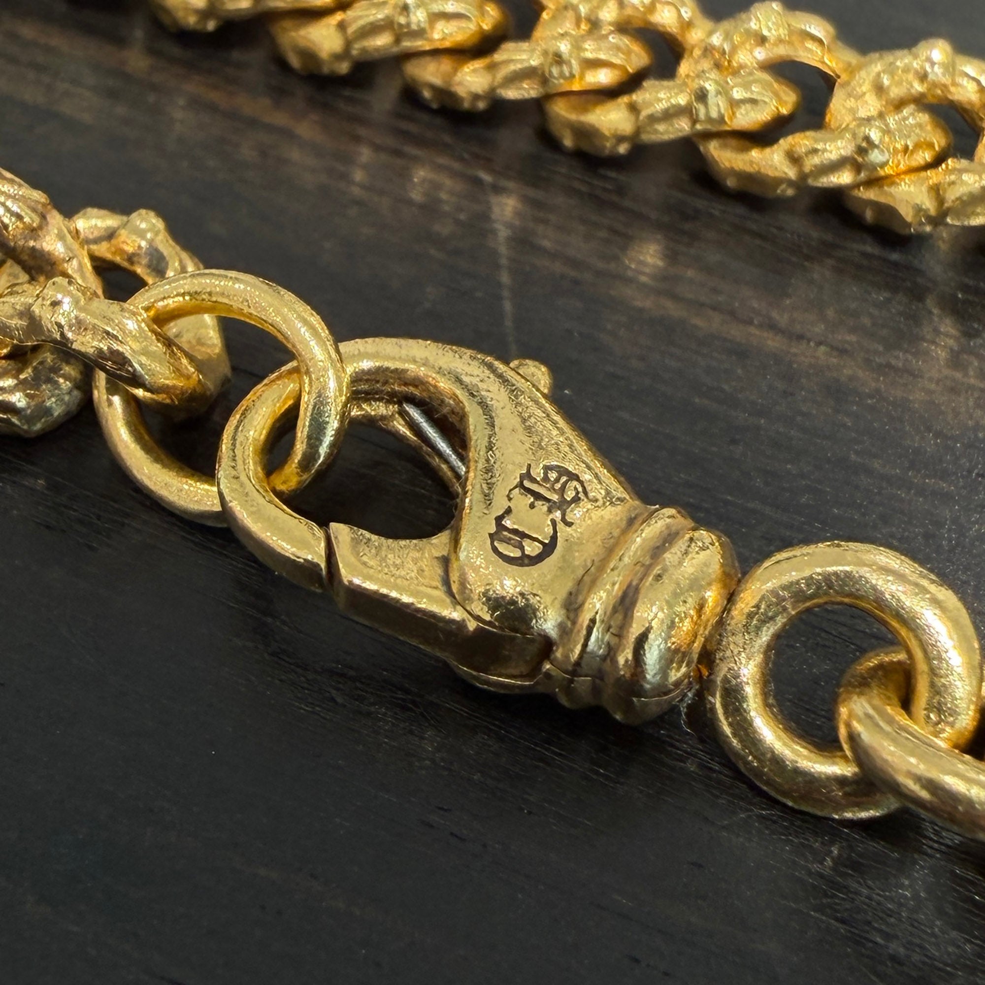 CHROME HEARTS 22K Extra Mini Fancy Necklace Chain 24 Inch クロムハーツ 22K エクストラ ミニ ファンシー ネックレスチェーン 24インチ