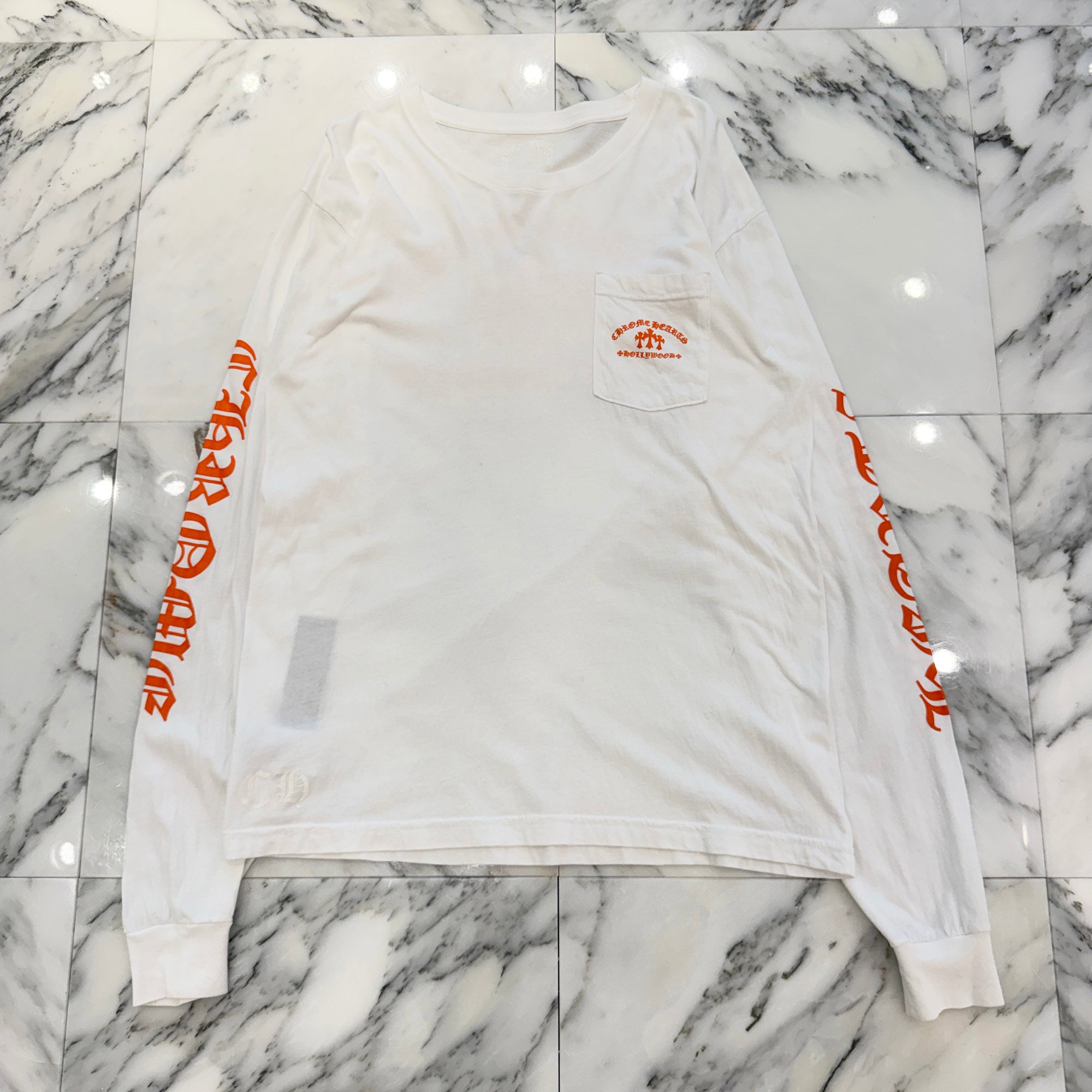CHROME HEARTS King Taco 3 Cemetery Cross Print Long Sleeve Tee Size L クロムハーツ キングタコ 3 セメタリークロス プリント ロングスリーブ Tシャツ サイズL