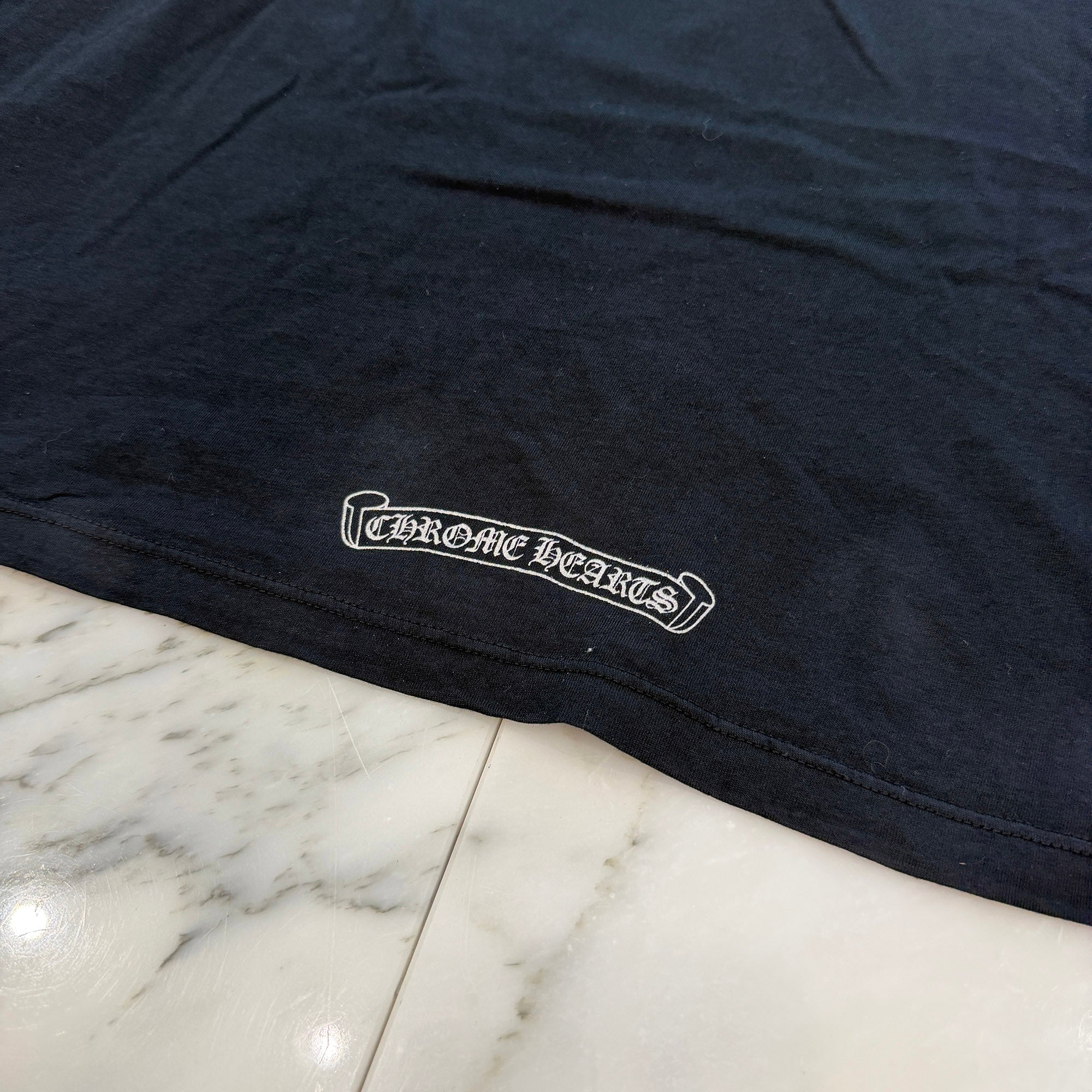 CHROME HEARTS Cuff Cross Print Long Sleeve Tee Size L クロムハーツ カフ クロス プリント ロングスリーブTシャツ サイズL