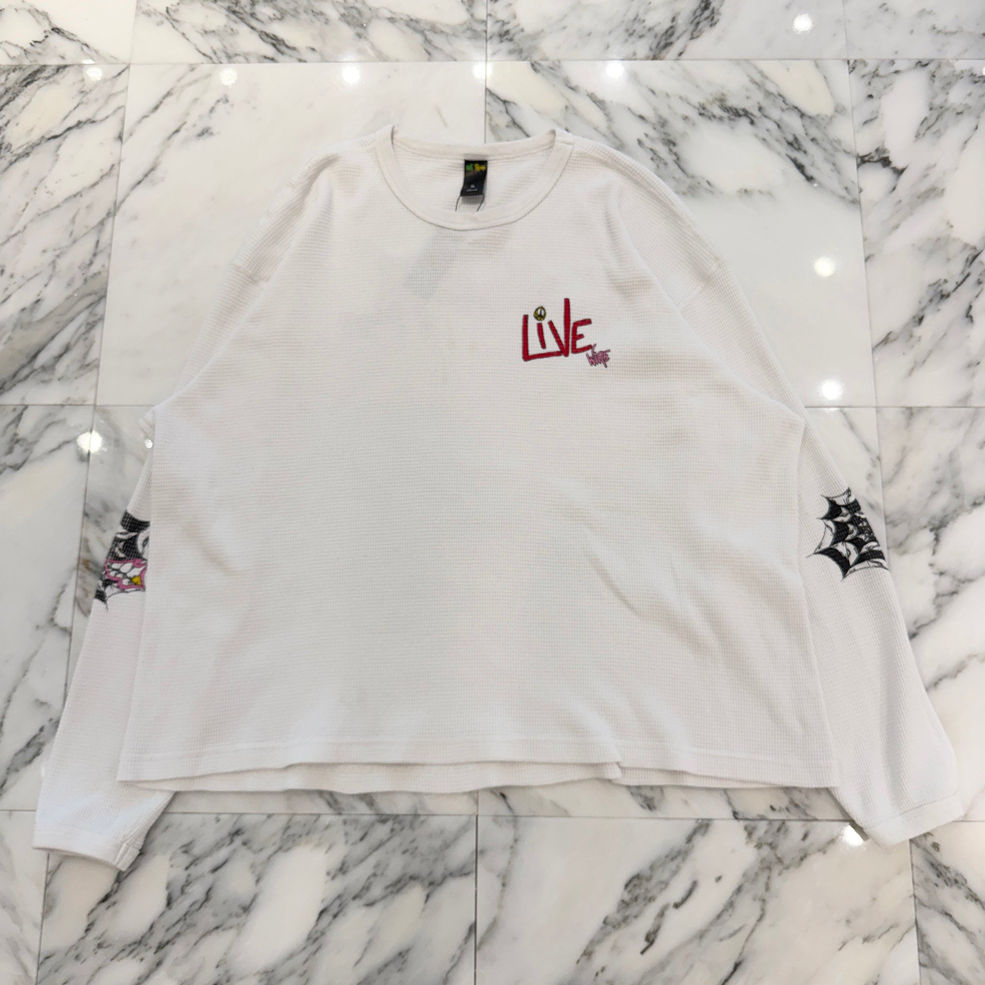 MATTY BOY ANTI PROMO "SEX RECORDS" Thermal Long Sleeve Tee Size XL マッティボーイ アンチプロモ "セックスレコード" サーマル ロングスリーブTシャツ サイズXL