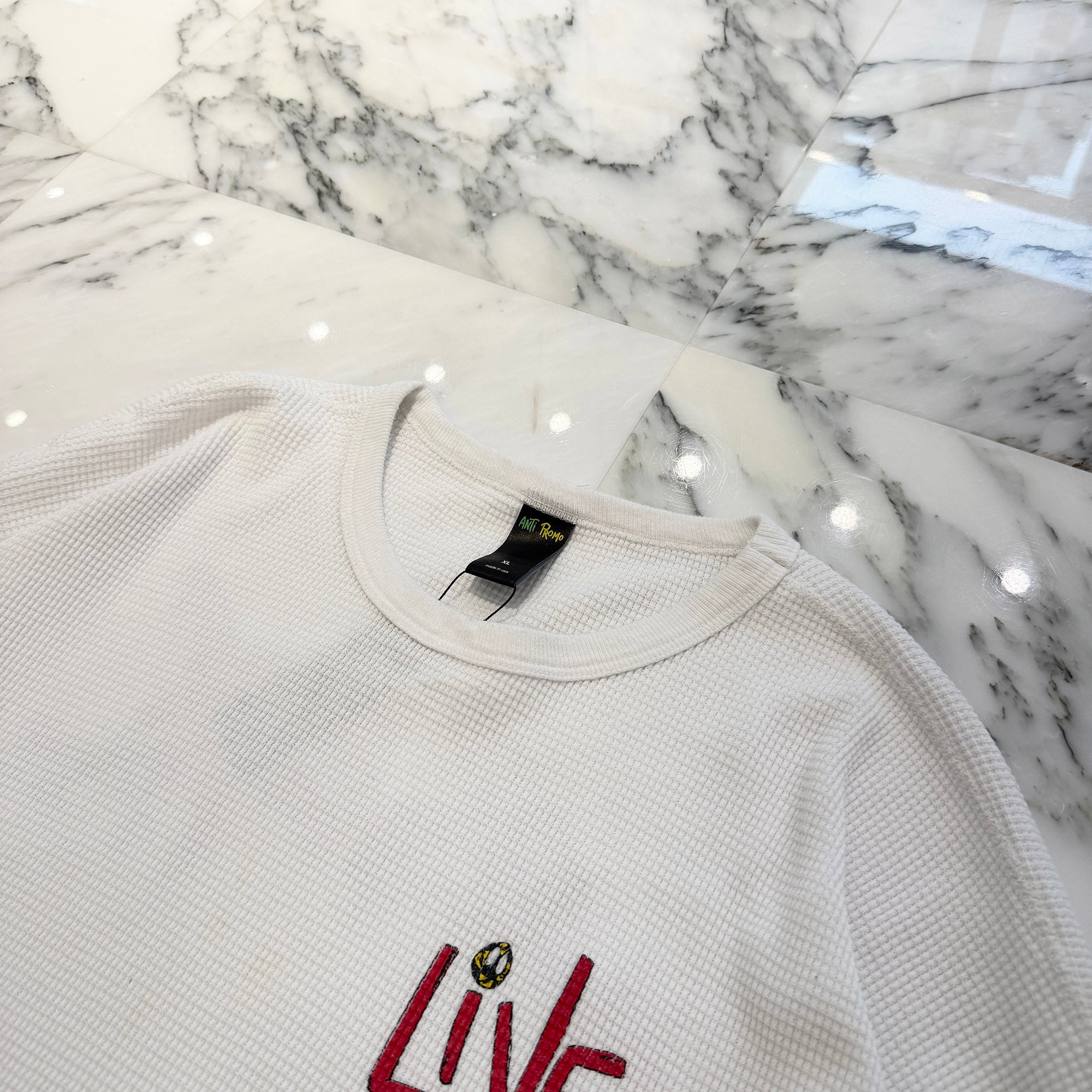 MATTY BOY ANTI PROMO "SEX RECORDS" Thermal Long Sleeve Tee Size XL マッティボーイ アンチプロモ "セックスレコード" サーマル ロングスリーブTシャツ サイズXL