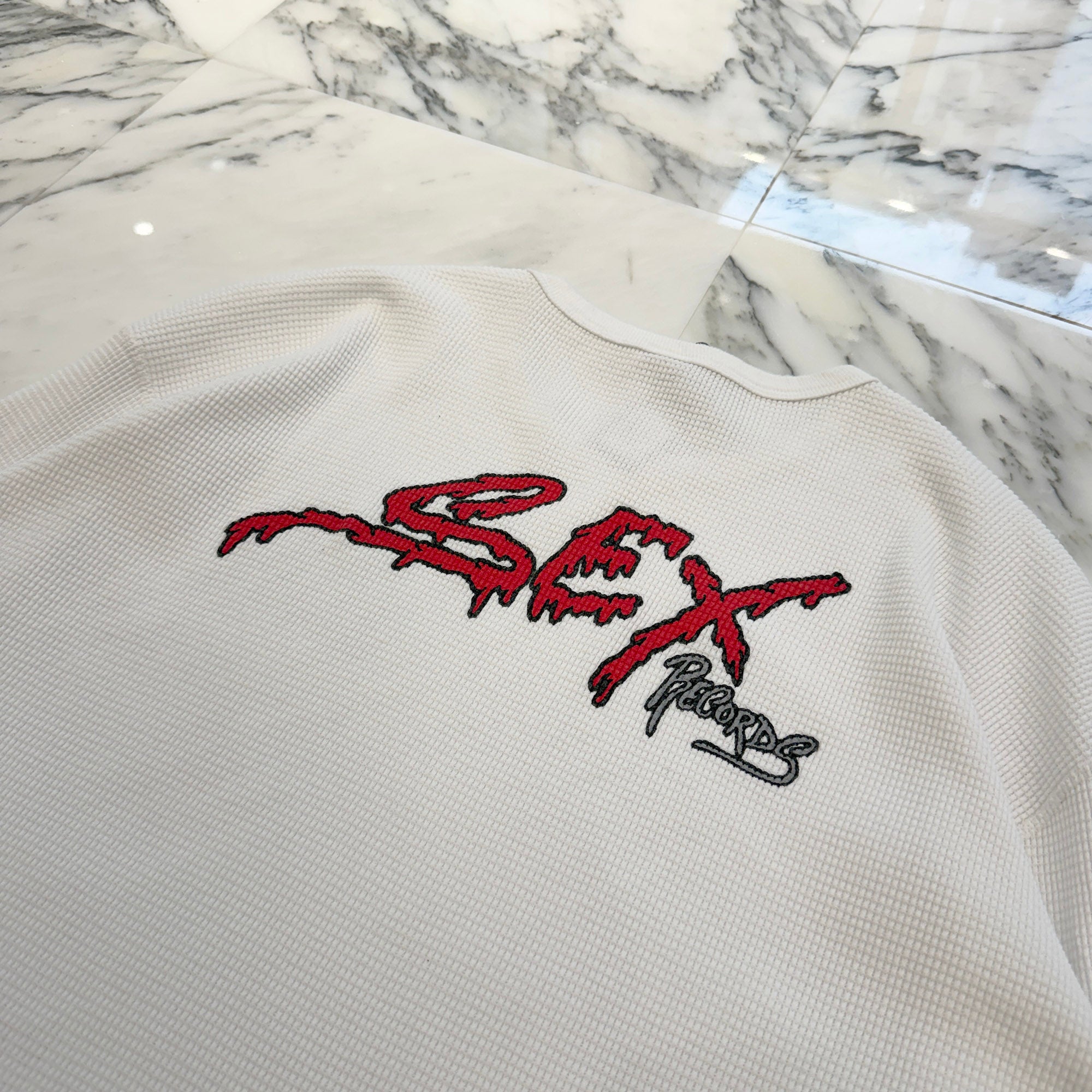 MATTY BOY ANTI PROMO "SEX RECORDS" Thermal Long Sleeve Tee Size XL マッティボーイ アンチプロモ "セックスレコード" サーマル ロングスリーブTシャツ サイズXL