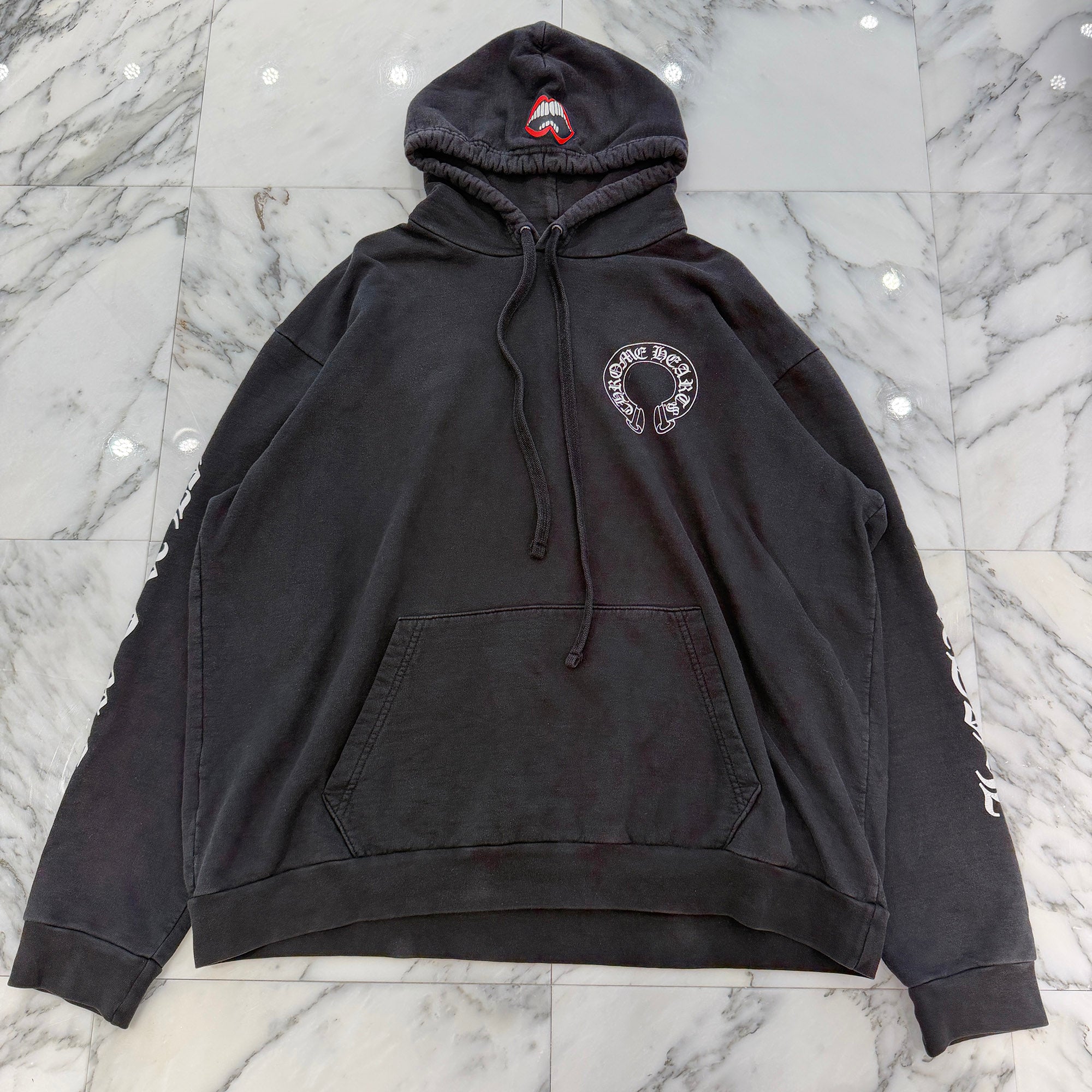 CHROME HEARTS × MATTY BOY Chomper Horseshoe Pullover Hoodie Size XL クロムハーツ × マッティボーイ チョンパー ホースシュー プルオーバーフーディ サイズXL