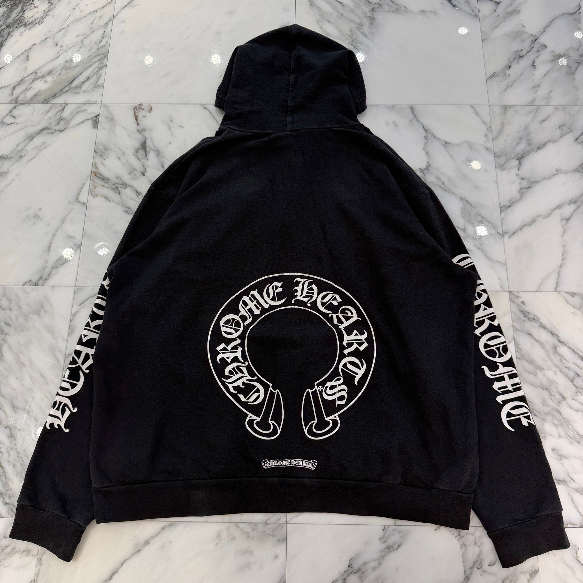 CHROME HEARTS × MATTY BOY Chomper Horseshoe Pullover Hoodie Size XL クロムハーツ × マッティボーイ チョンパー ホースシュー プルオーバーフーディ サイズXL