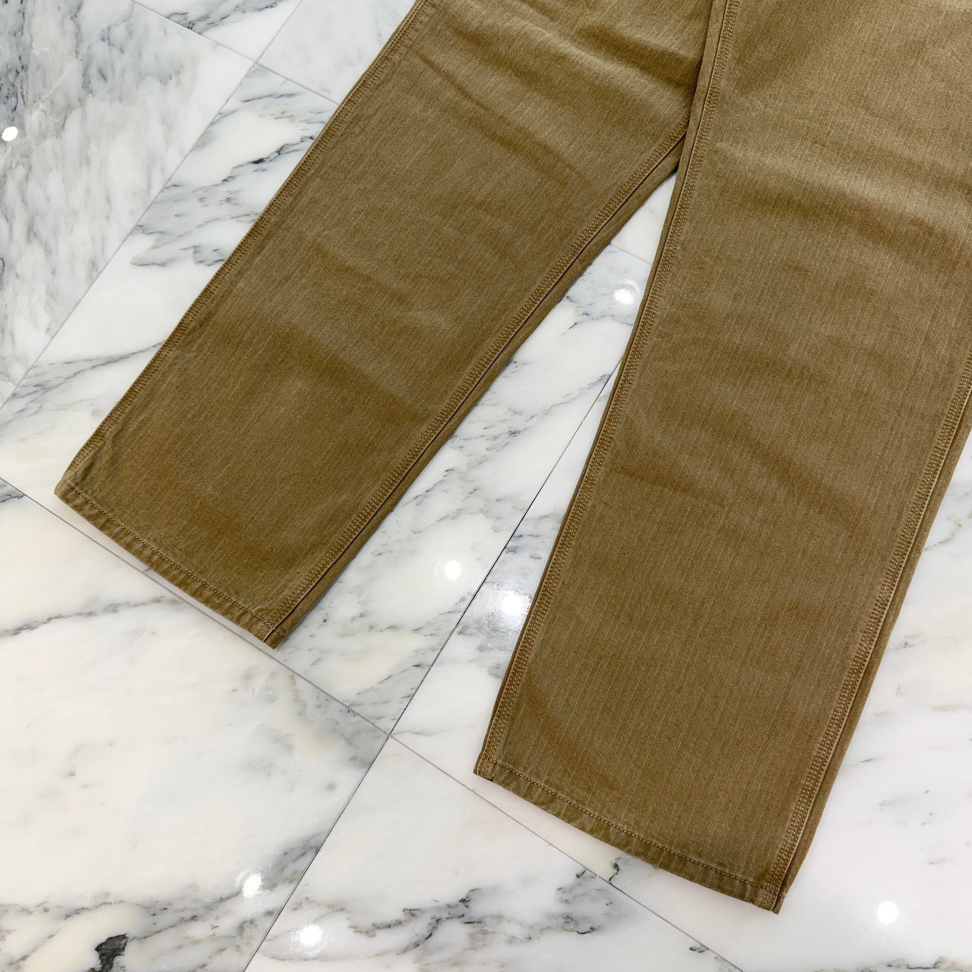 CHROME HEARTS Cross Ball Button Herringbone Cotton Chino Pants Size 32 クロムハーツ クロスボールボタン ヘリンボーン コットンチノパンツ サイズ32
