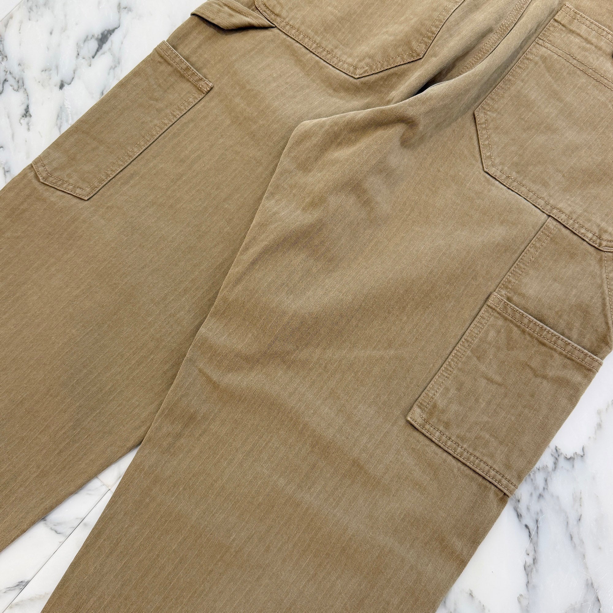CHROME HEARTS Cross Ball Button Herringbone Cotton Chino Pants Size 32 クロムハーツ クロスボールボタン ヘリンボーン コットンチノパンツ サイズ32