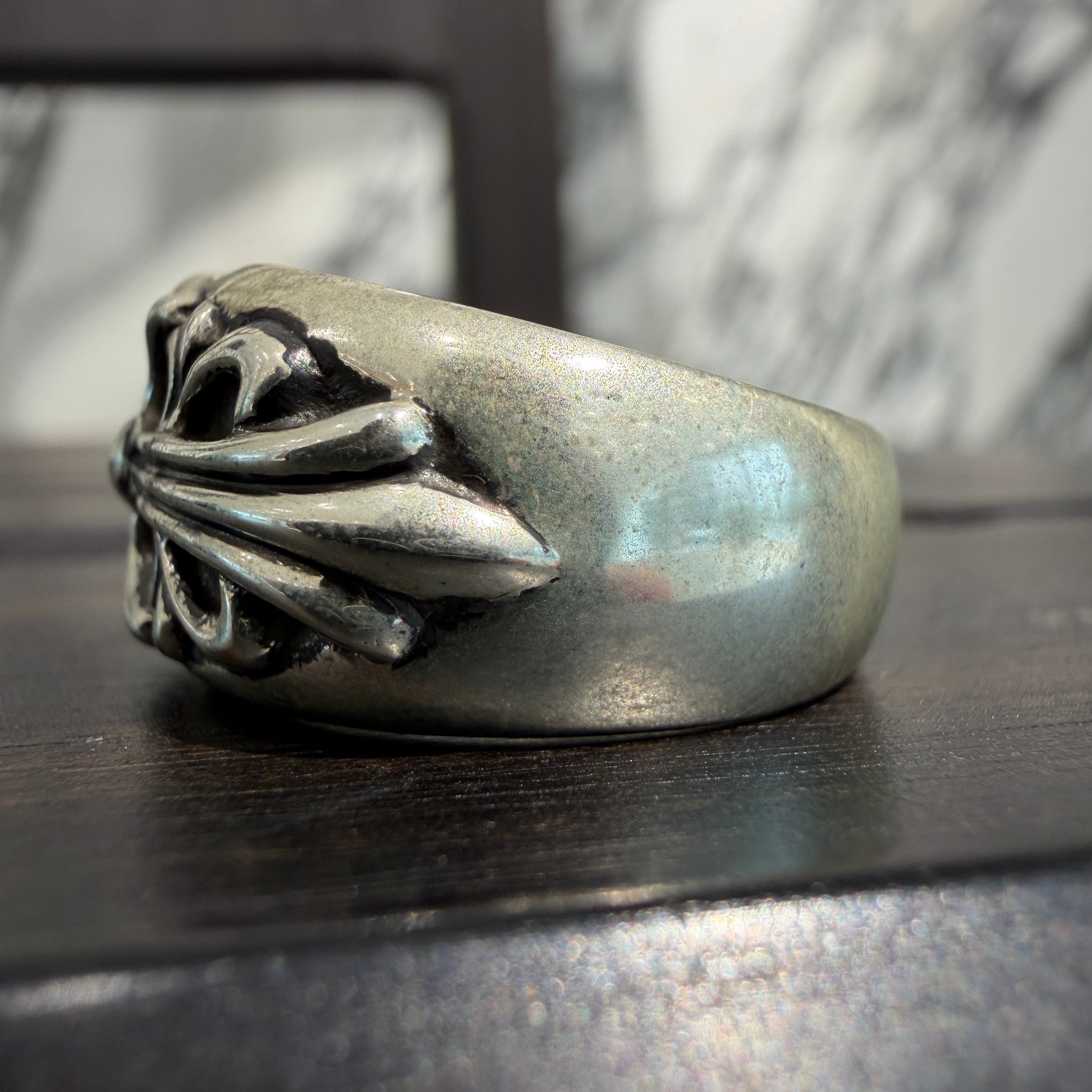 CHROME HEARTS Floral Cross Ring Size 17号 クロムハーツ フローラルクロス リング サイズ17号