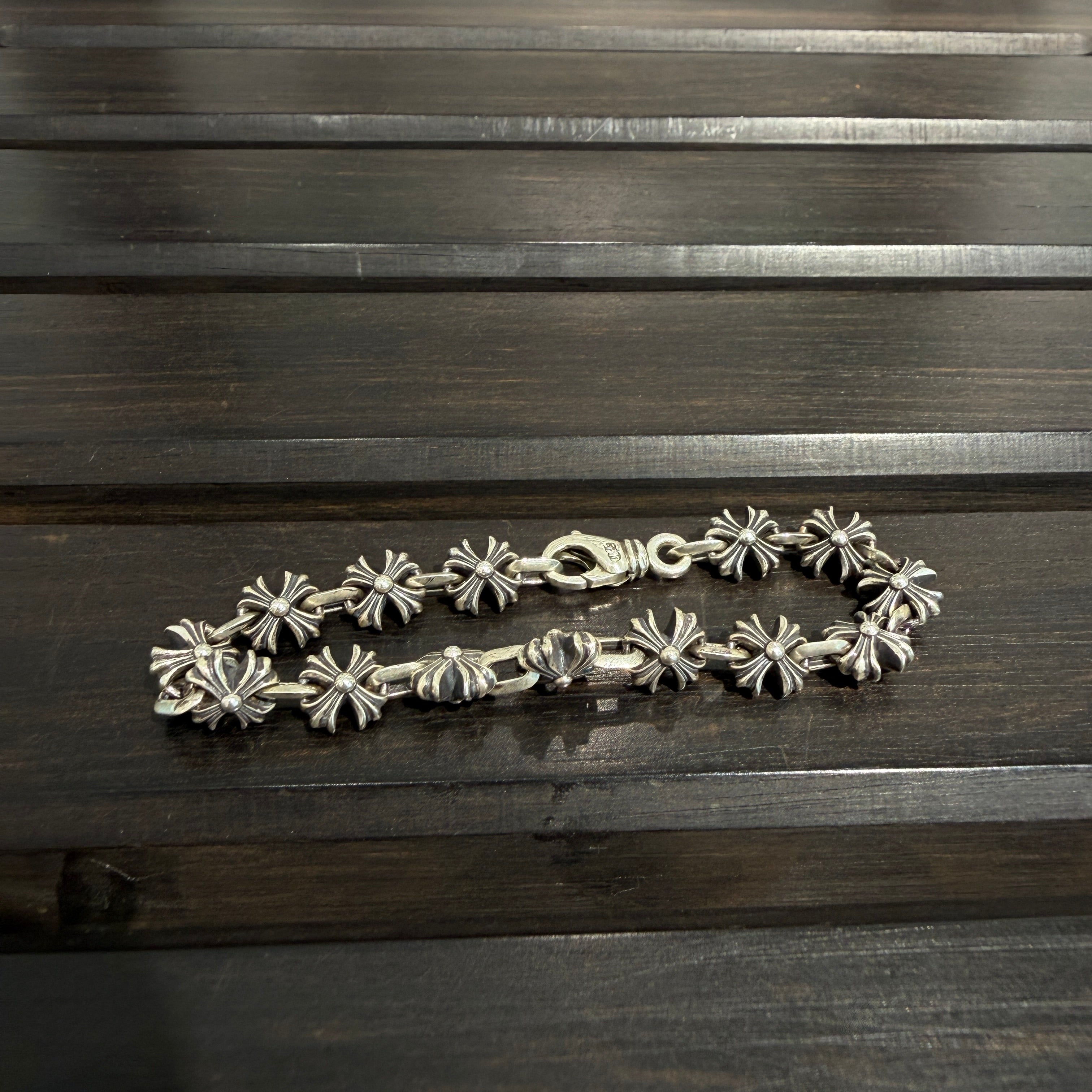 CHROME HEARTS CHROME HEARTS X LINK CH Plus Silver Bracelet 14 LINK クロムハーツ Xリンク CHプラス シルバー ブレスレット 14リンク