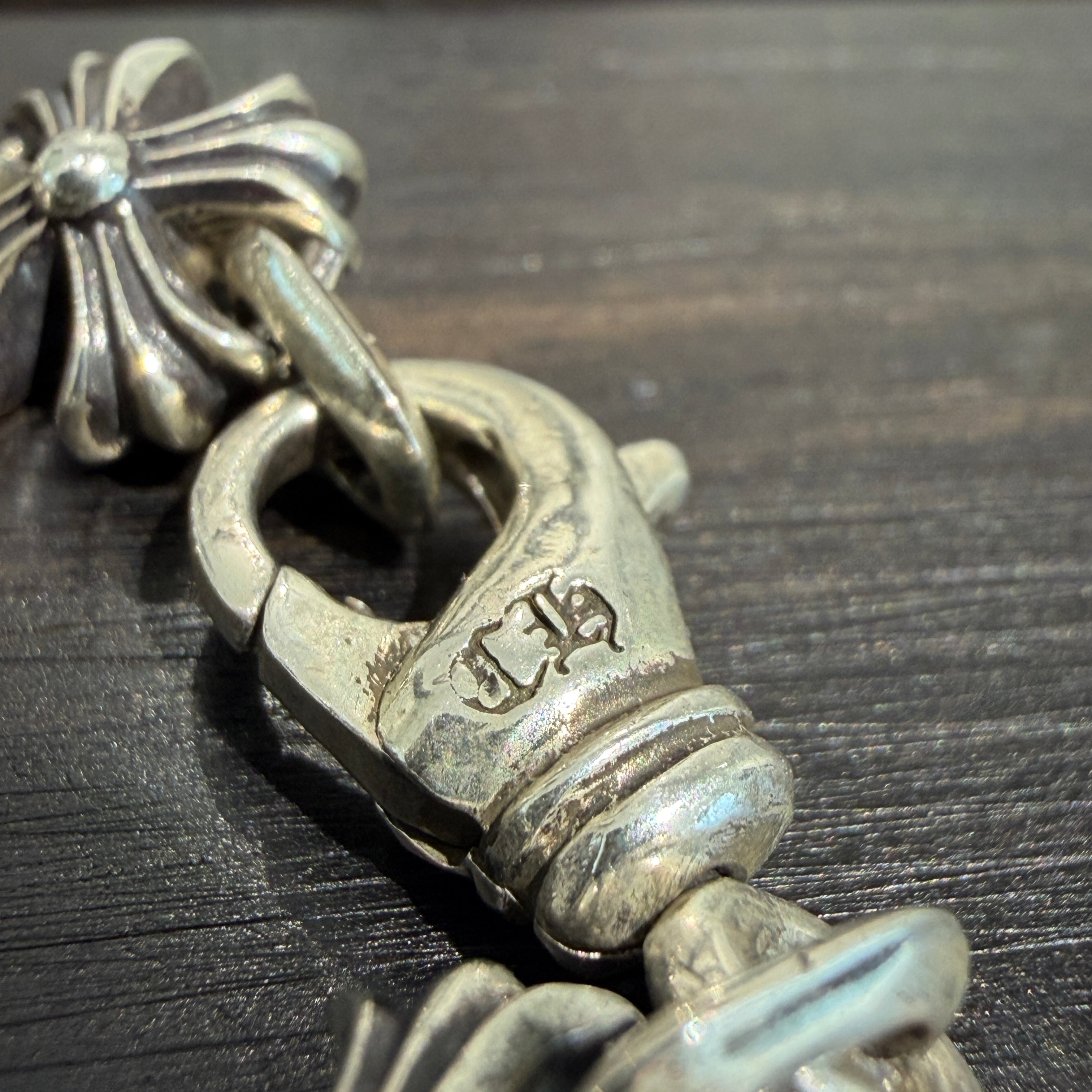 CHROME HEARTS CHROME HEARTS X LINK CH Plus Silver Bracelet 14 LINK クロムハーツ Xリンク CHプラス シルバー ブレスレット 14リンク