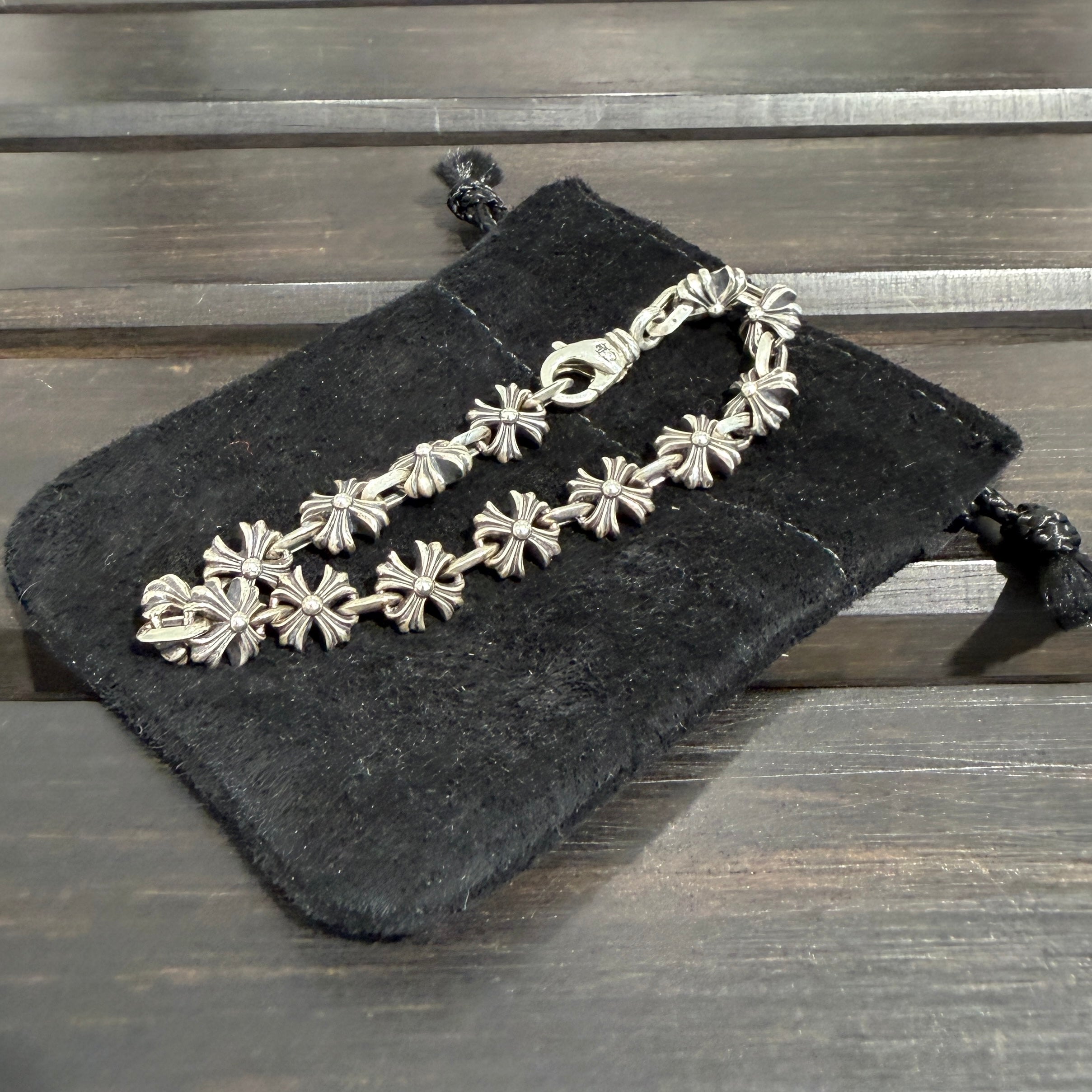 CHROME HEARTS CHROME HEARTS X LINK CH Plus Silver Bracelet 14 LINK クロムハーツ Xリンク CHプラス シルバー ブレスレット 14リンク