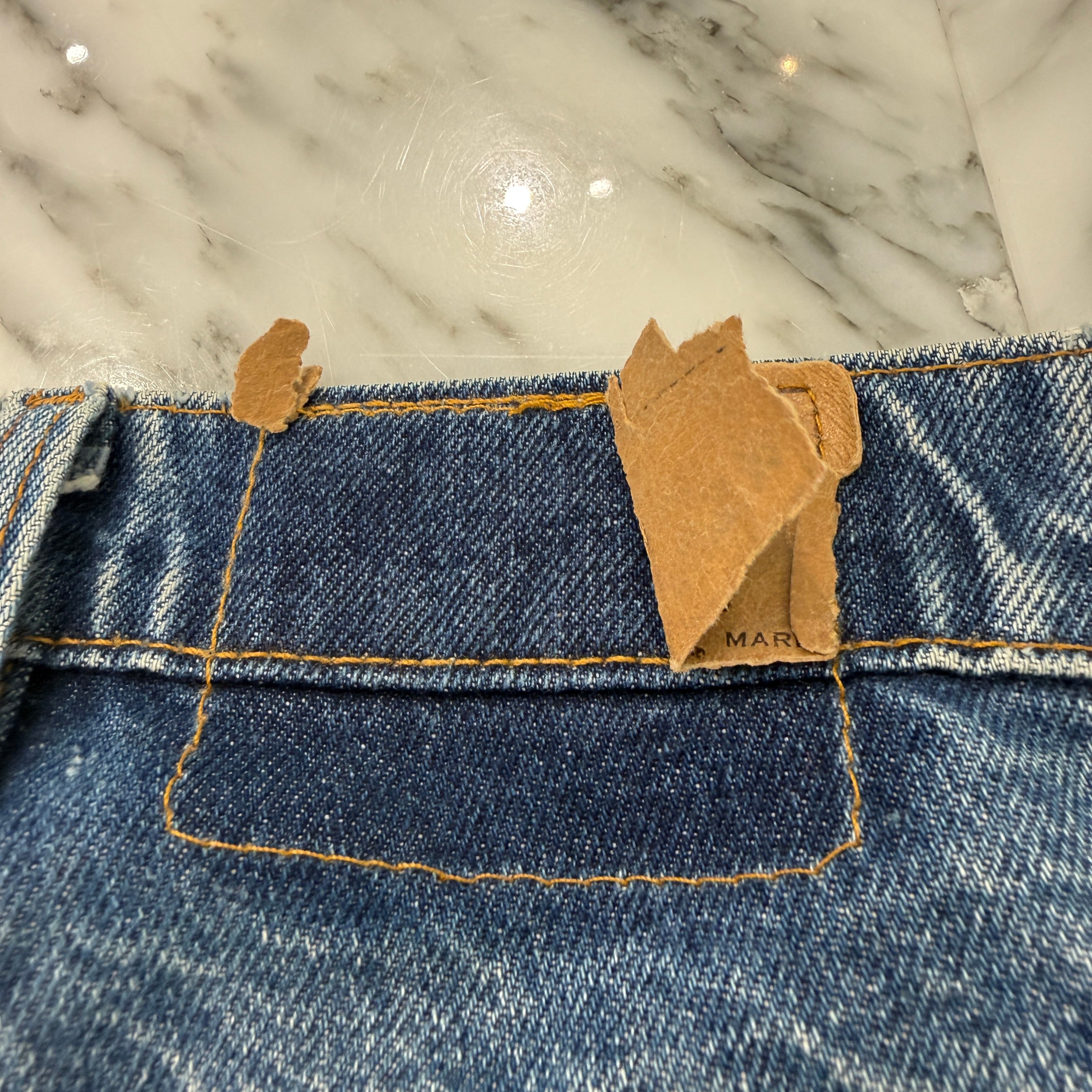 CHROME HEARTS × Levi's 517 VNTG Cross Leather Patch Denim Pants Size 36 クロムハーツ × リーバイス 517 ヴィンテージ クロスレザーパッチ デニムパンツ サイズ36