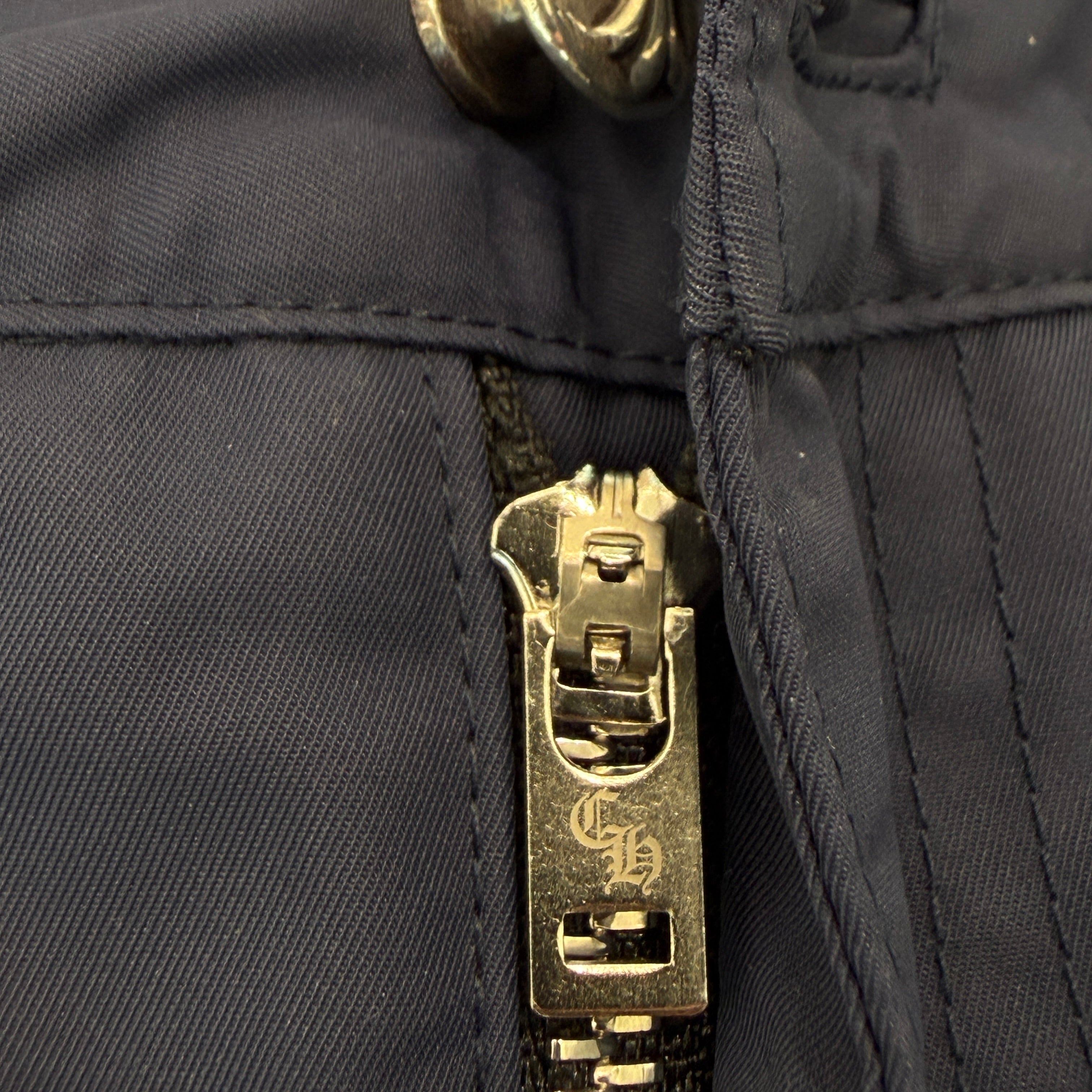 CHROME HEARTS Y NOT Yellow Cross Patch Nylon Skirt Size 25 クロムハーツ ワイノット イエロークロスパッチ ナイロン ミニスカート サイズ25