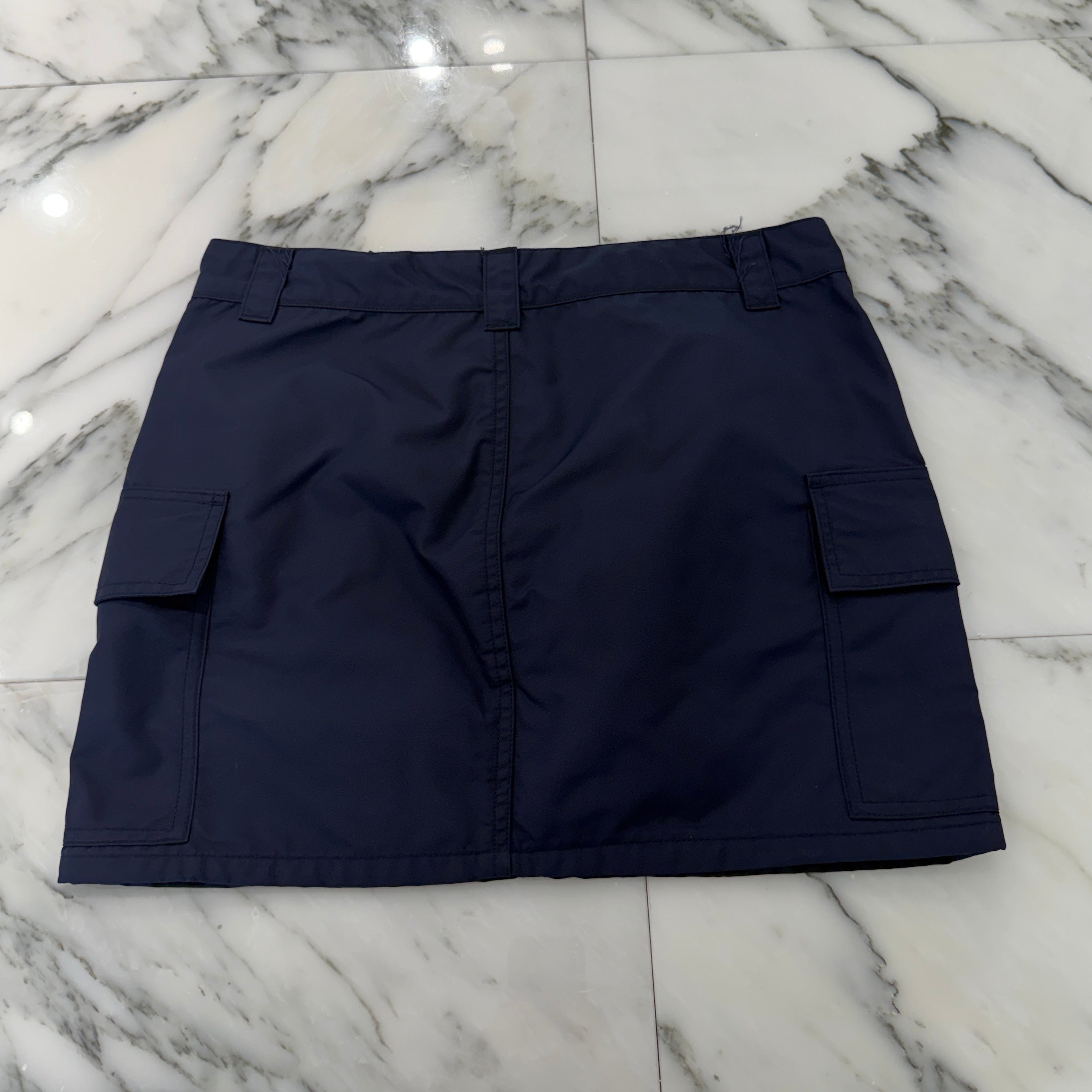 CHROME HEARTS Y NOT Yellow Cross Patch Nylon Skirt Size 25 クロムハーツ ワイノット イエロークロスパッチ ナイロン ミニスカート サイズ25