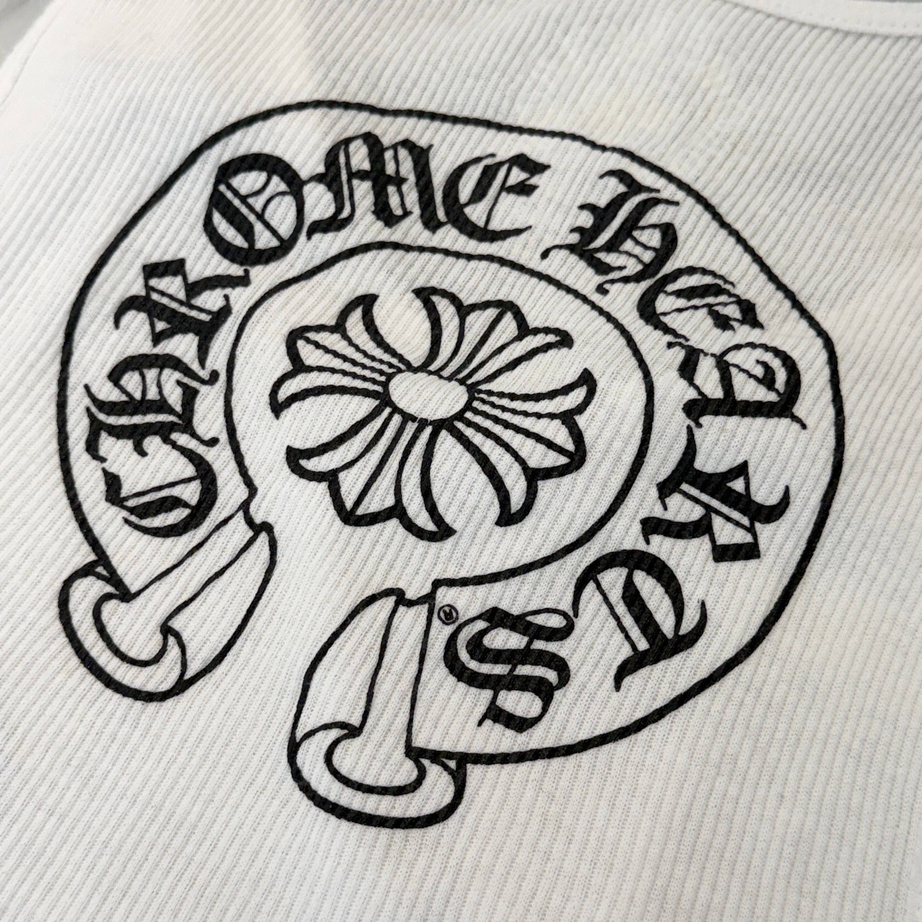CHROME HEARTS Back Horseshoe Print Tank Top Size L クロムハーツ バックホースシュープリント タンクトップ サイズL