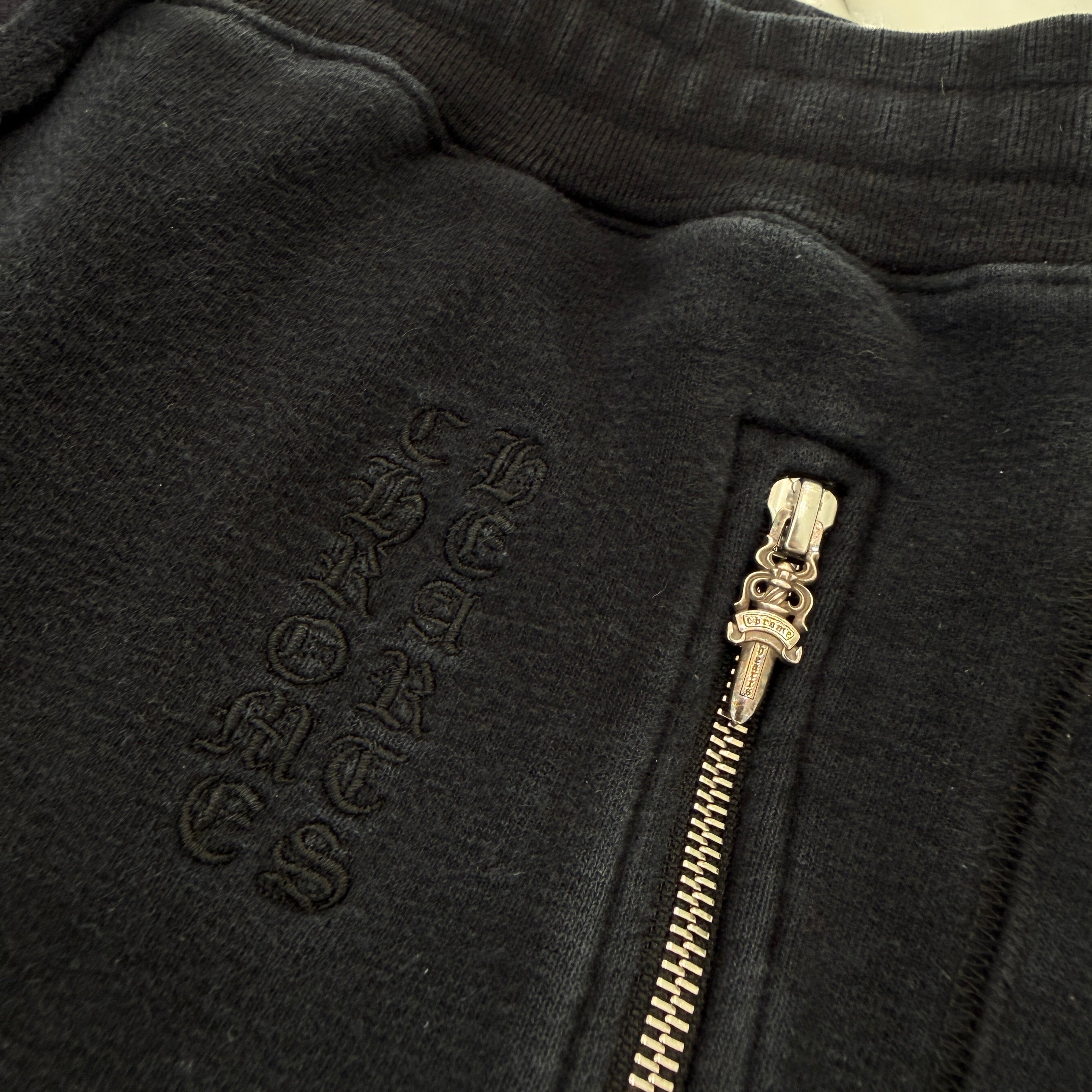 CHROME HEARTS Y NOT Dagger Zip Sweat Long Pants Size M クロムハーツ ワイノット ダガージップ スウェット ロングパンツ サイズM