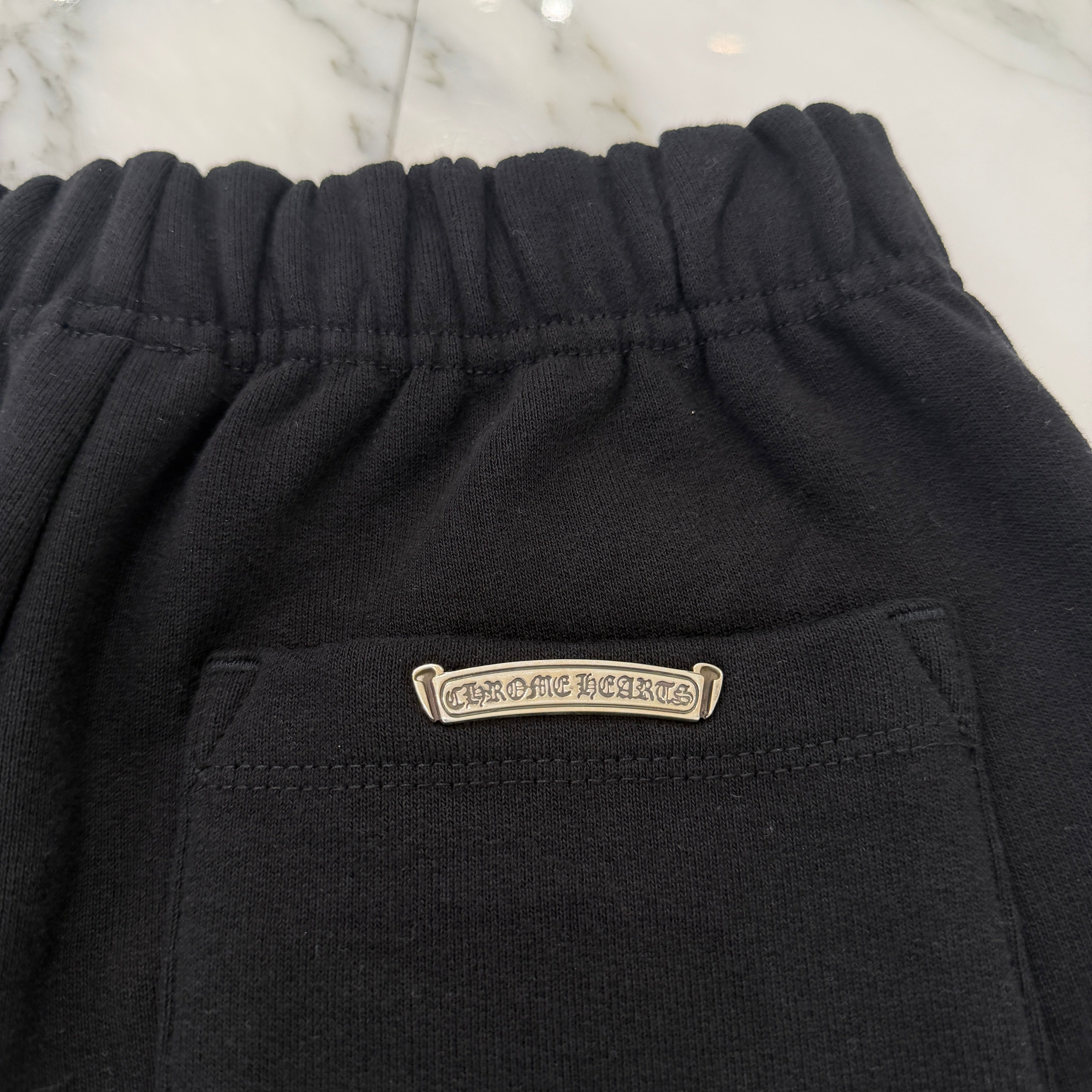 CHROME HEARTS Y NOT 3 Cemetery Cross Patch Sweat Shorts Size S クロムハーツ ワイノット 3セメタリークロスパッチ スウェットショーツ サイズS