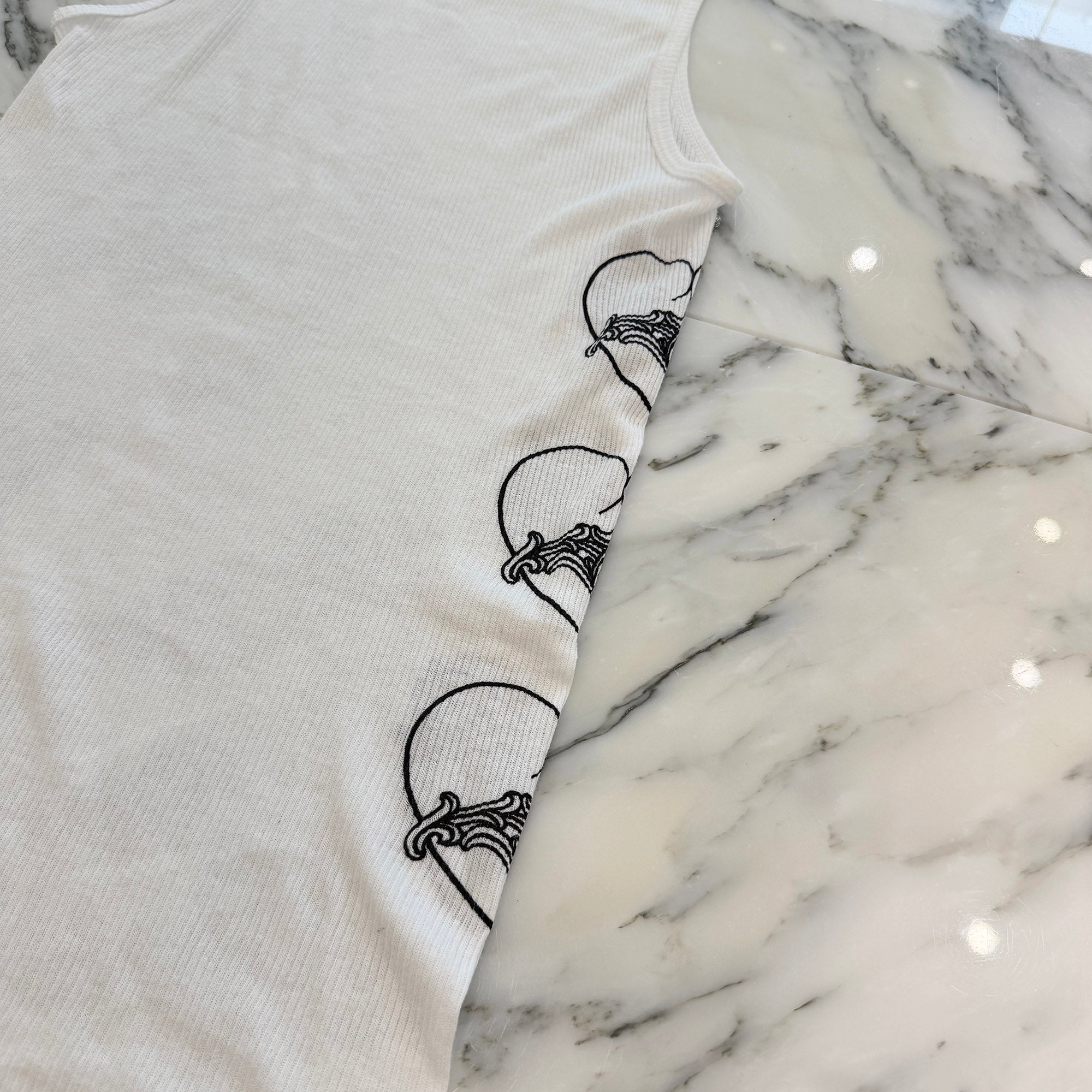 CHROME HEARTS Viny Heart "Love You" Rib Tank Top Size M クロムハーツ ヴィニーハート "ラブユー" リブ タンクトップ サイズM