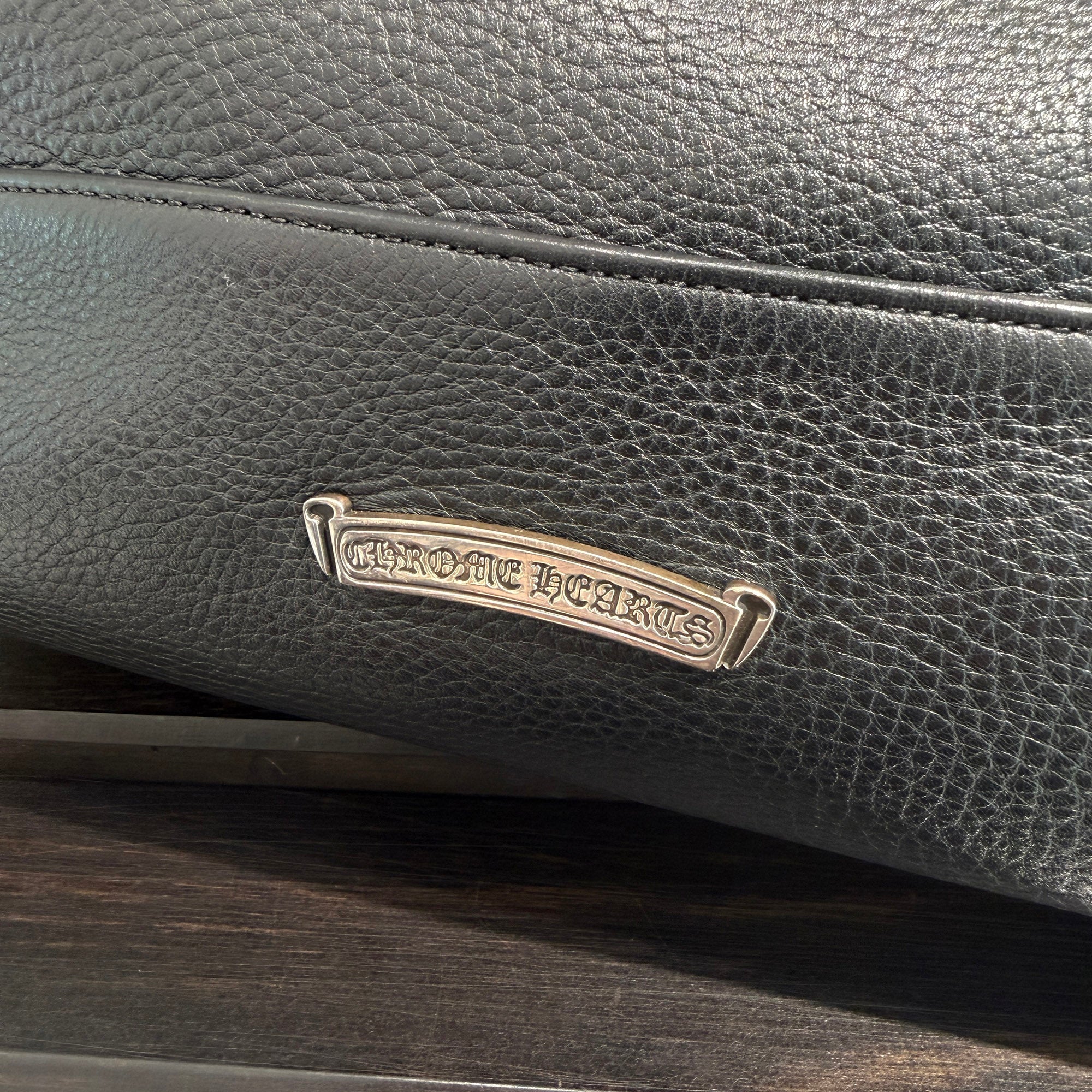 CHROME HEARTS 3 Cemetery Cross Leather Patch Leather Tote Bag クロムハーツ 3セメタリークロスレザーパッチ レザートートバッグ