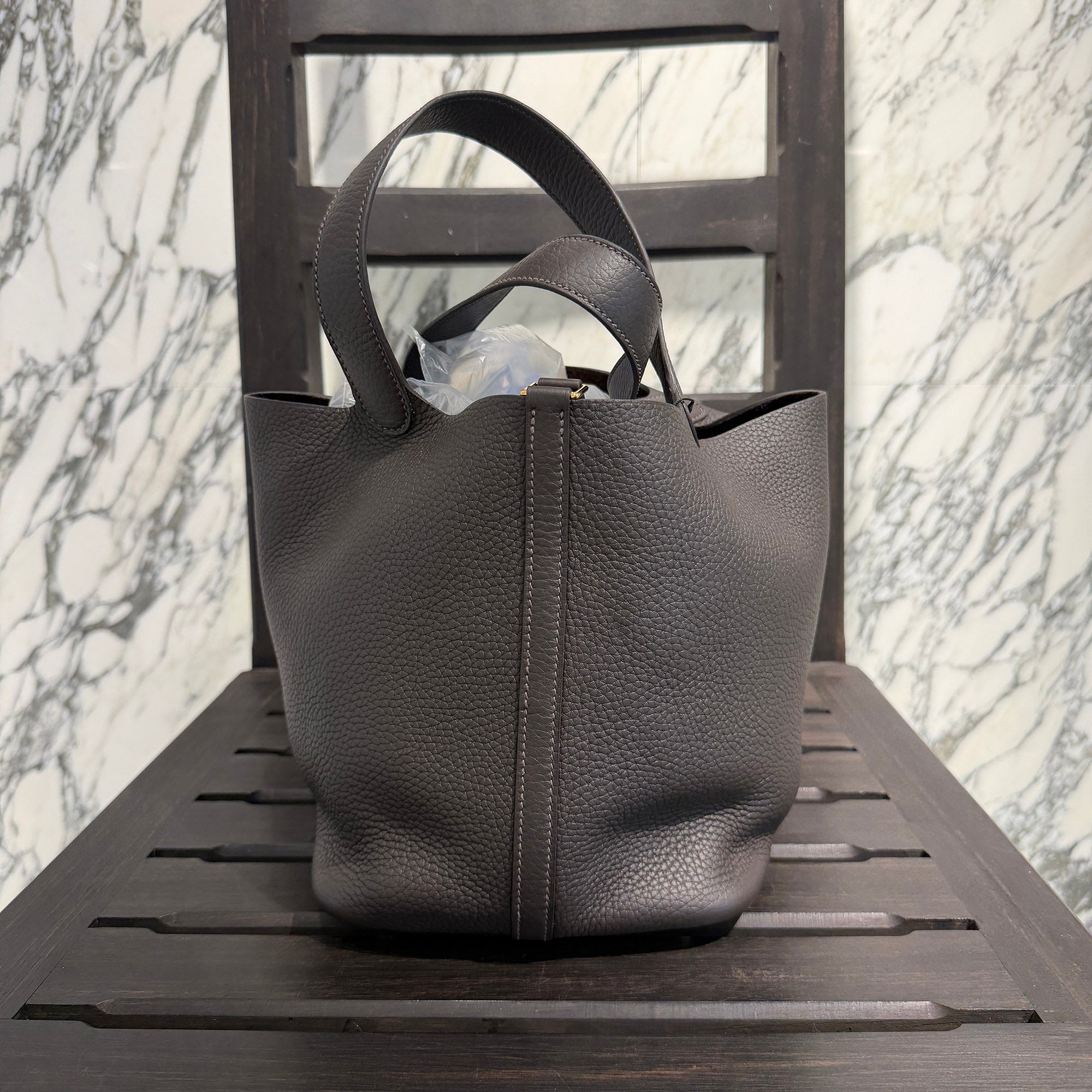 HERMES Picotin Lock MM "Chocolate" G刻印 エルメス ピコタンロックMM "ショコラ" ハンドバッグ G刻印