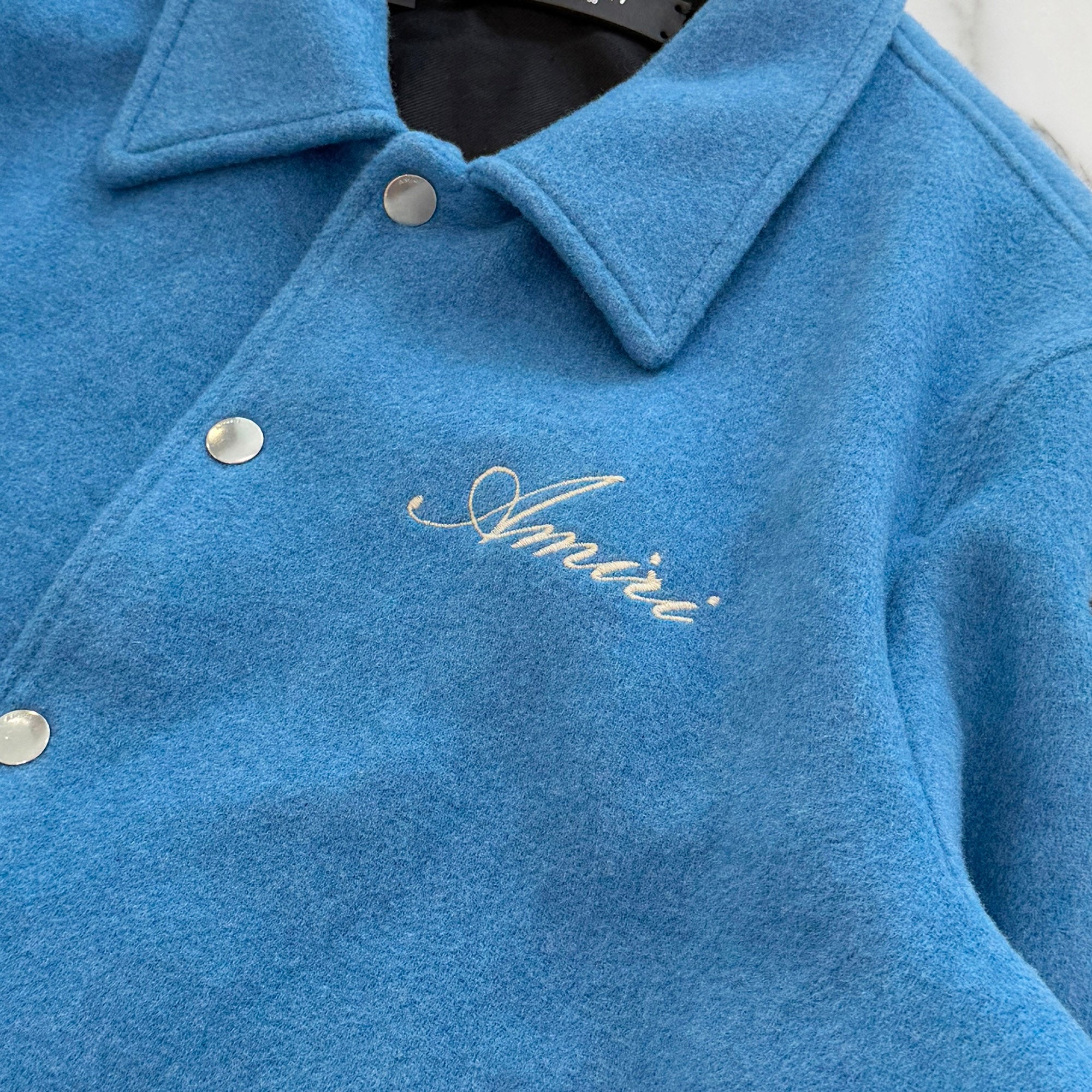 AMIRI 2023SS Embroidered Logo Bones Varsity Jacket PS23MOS002 Size 50 アミリ ロゴ 刺繡 ボーンズ バーシティー ジャケット サイズ50