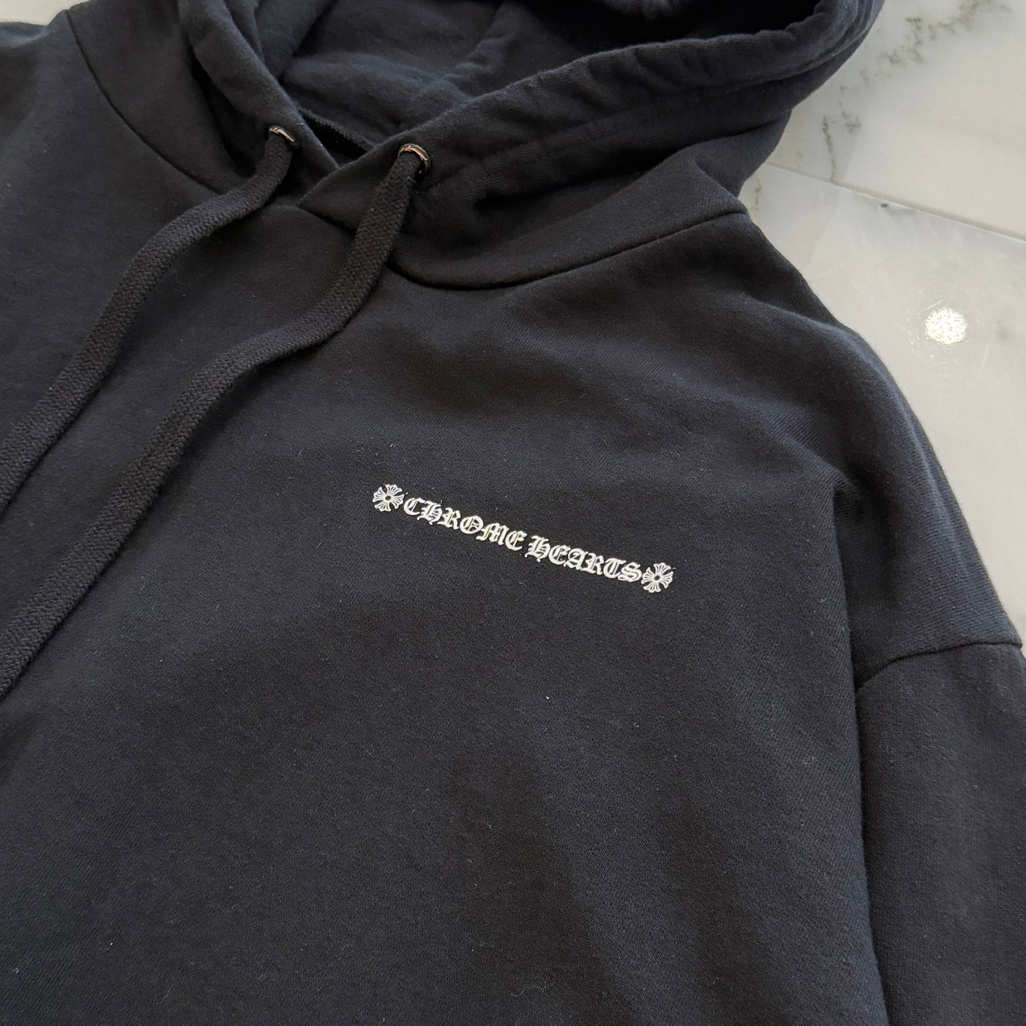 CHROME HEARTS Cross Tire Track Pullover Hoodie Size M クロムハーツ クロス タイヤトラック プルオーバーフーディー サイズM