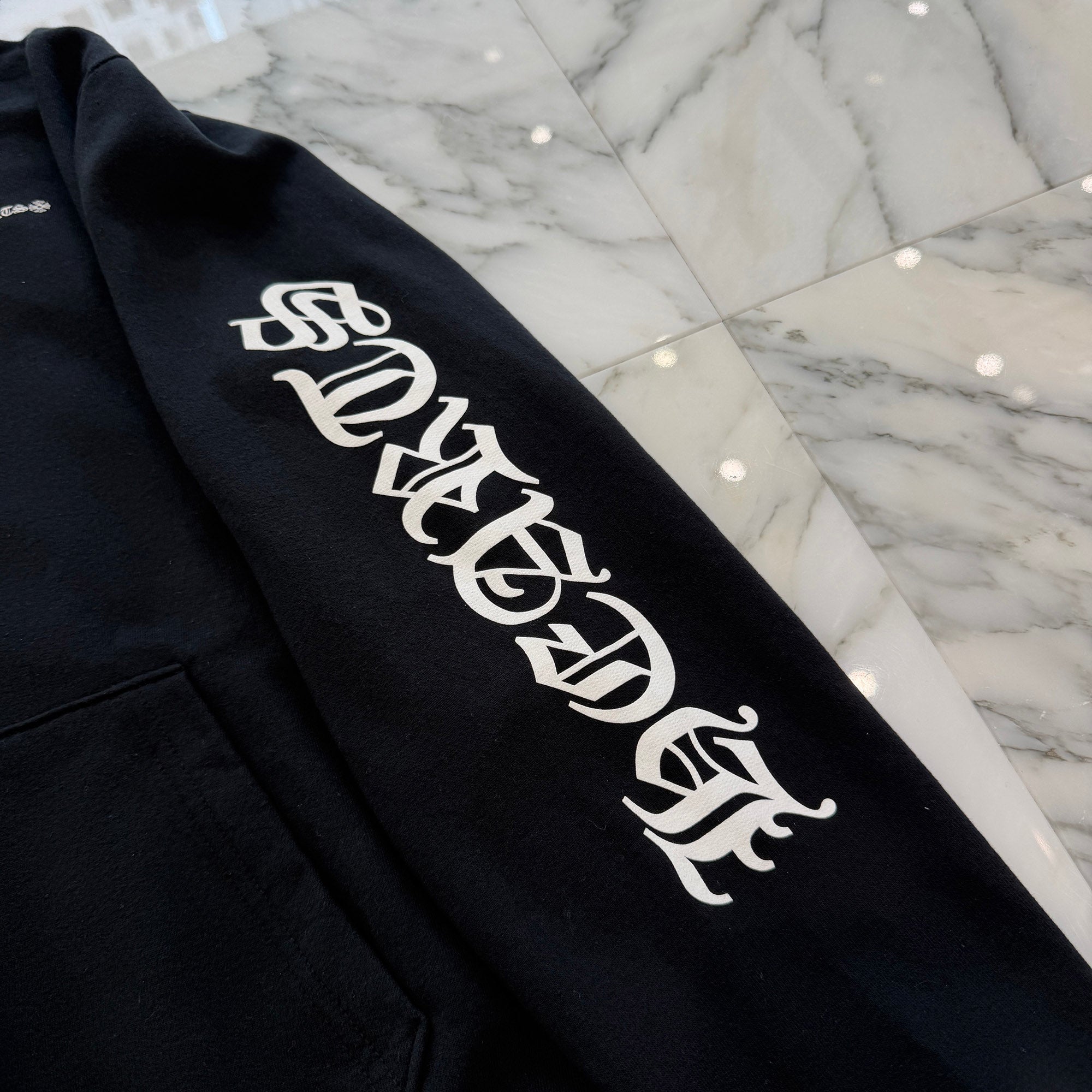 CHROME HEARTS Cross Tire Track Pullover Hoodie Size M クロムハーツ クロス タイヤトラック プルオーバーフーディー サイズM
