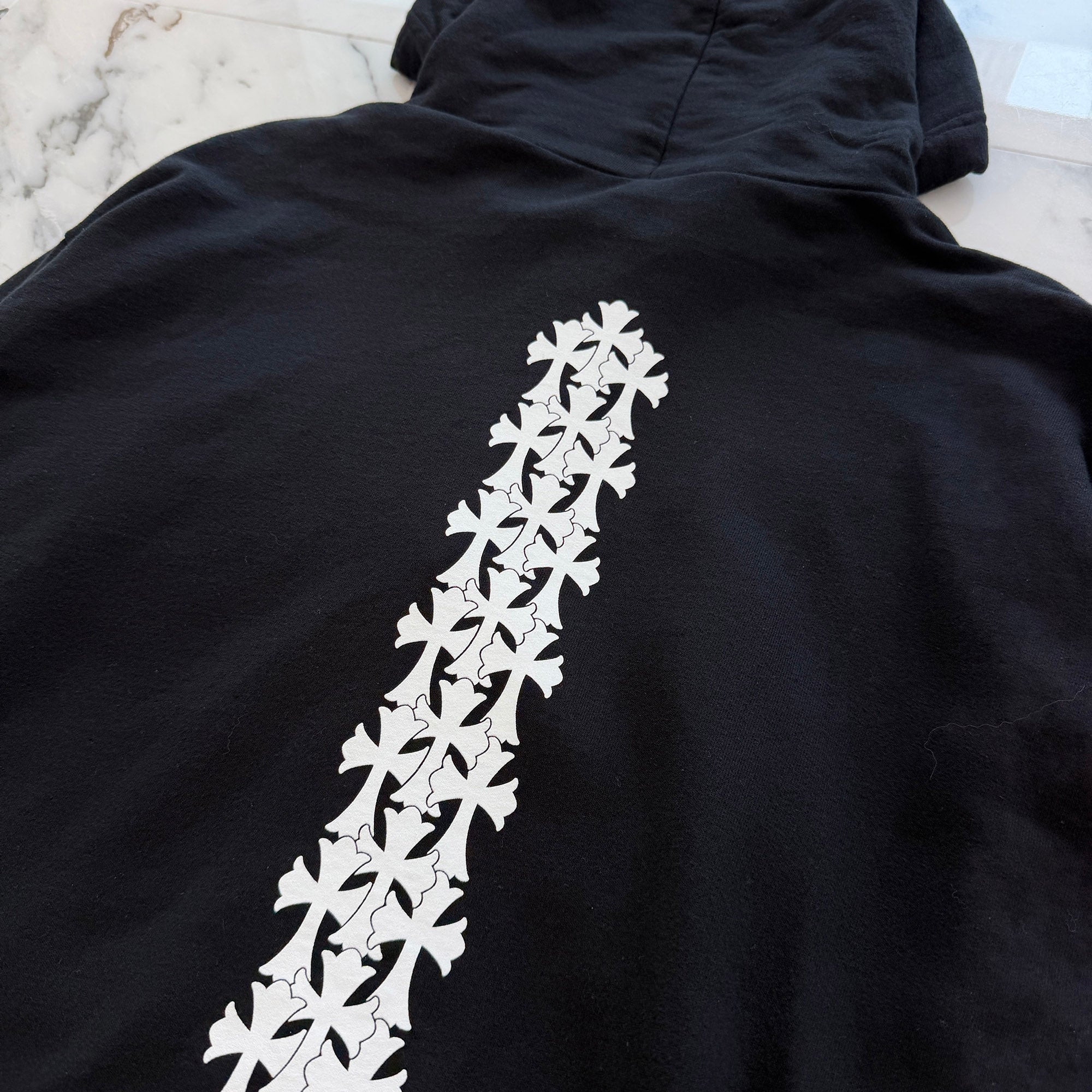 CHROME HEARTS Cross Tire Track Pullover Hoodie Size M クロムハーツ クロス タイヤトラック プルオーバーフーディー サイズM