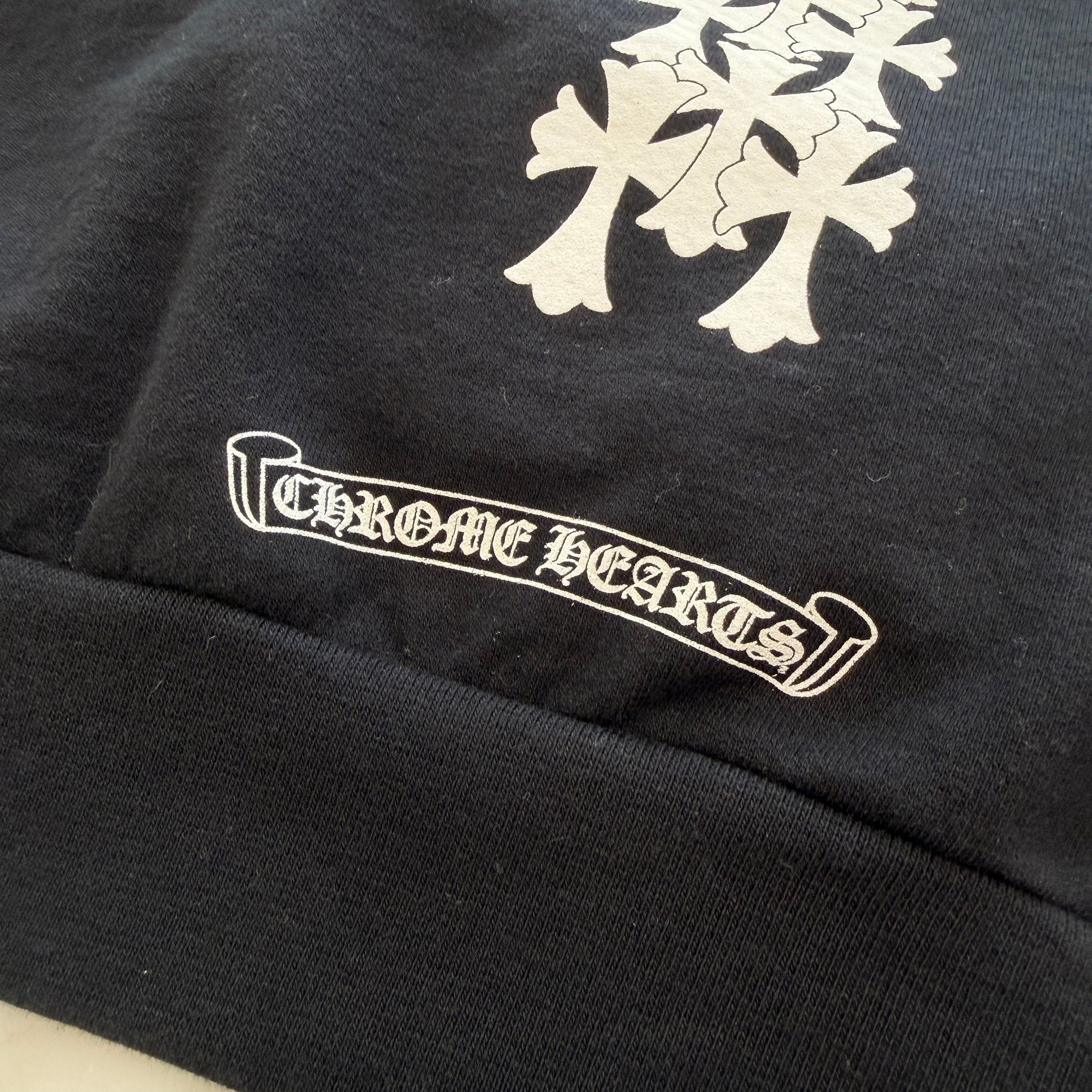 CHROME HEARTS Cross Tire Track Pullover Hoodie Size M クロムハーツ クロス タイヤトラック プルオーバーフーディー サイズM