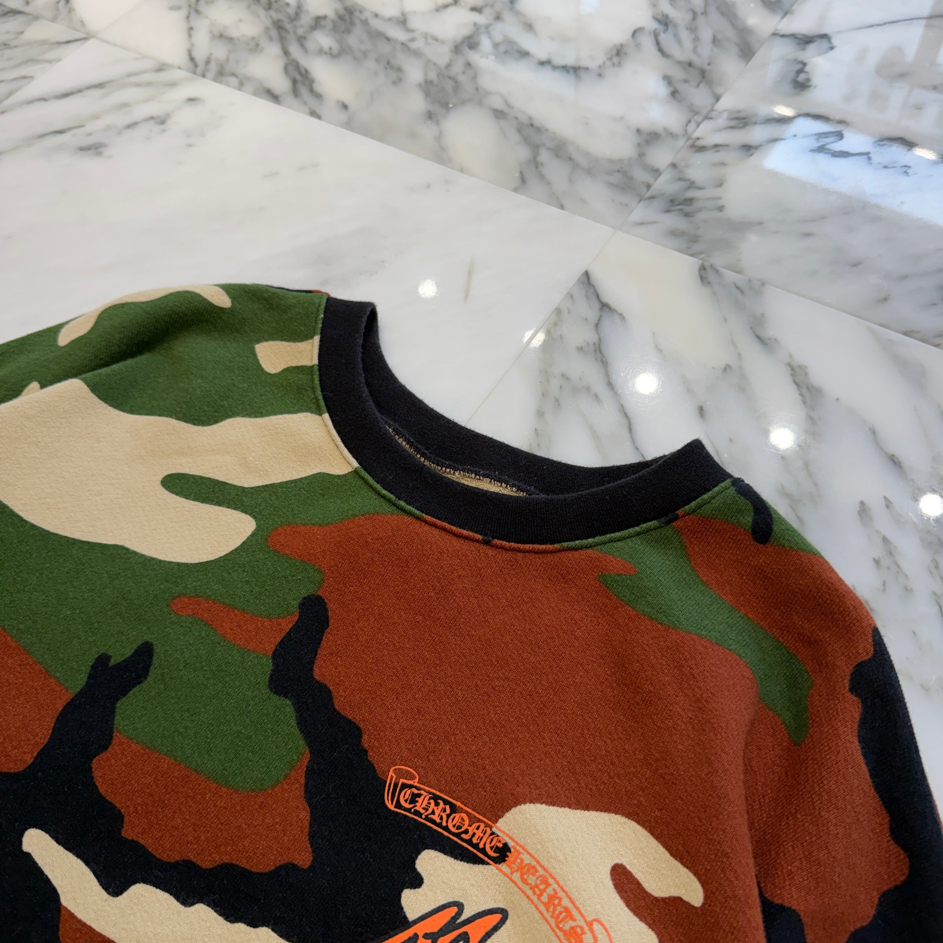 CHROME HEARTS × MATTY BOY 2022SS PPO CAUTION SWTSHRT Size XXL クロムハーツ × マッティボーイ コーションスウェットシャツ サイズXXL