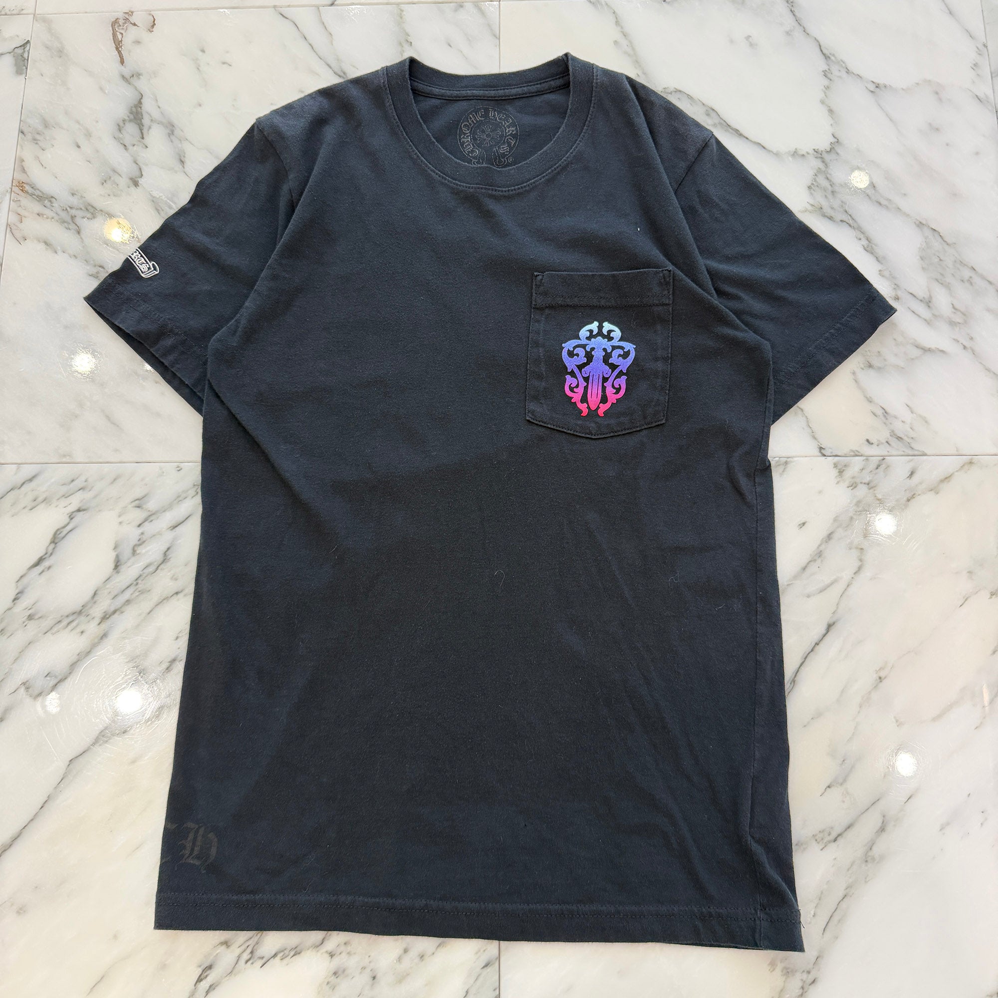 CHROME HEARTS Gradient Dagger Horseshoe Print Tee Size S クロムハーツ グラデーション ダガー ホースシュー プリント Tシャツ サイズS