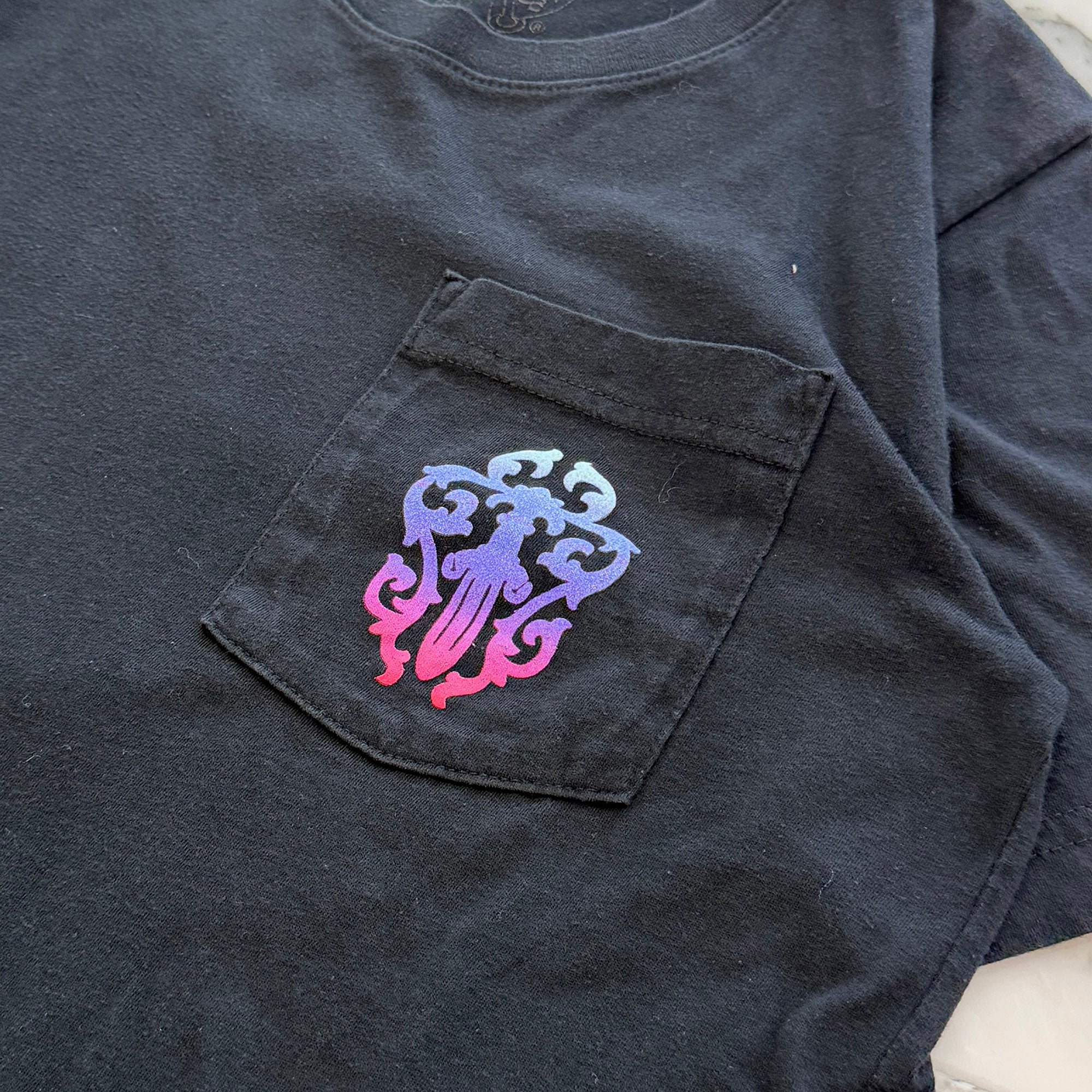 CHROME HEARTS Gradient Dagger Horseshoe Print Tee Size S クロムハーツ グラデーション ダガー ホースシュー プリント Tシャツ サイズS