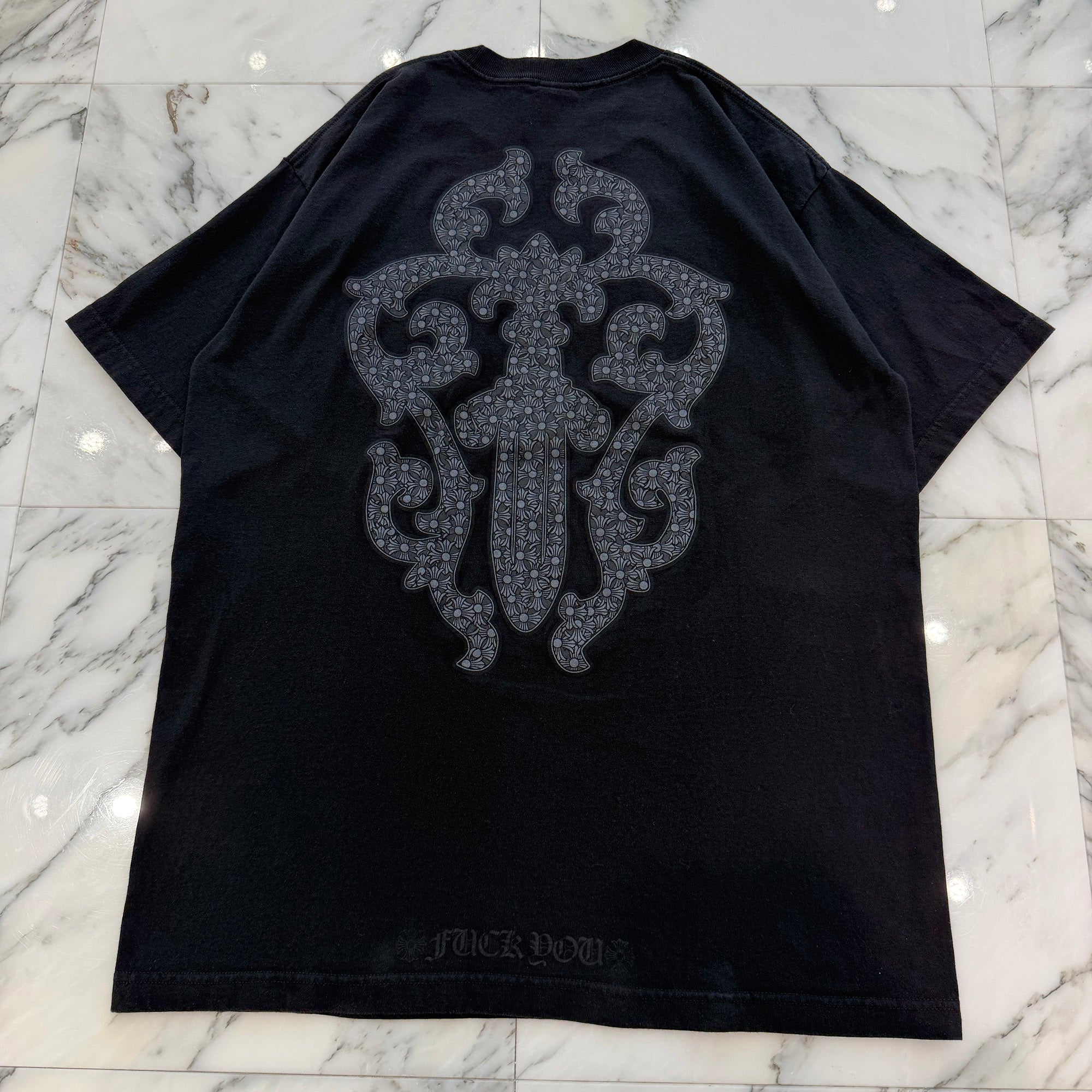 CHROME HEARTS Back Vine Dagger Fuck You Print Tee Size XL クロムハーツ バック ヴァインダガー ファックユープリントTシャツ サイズXL