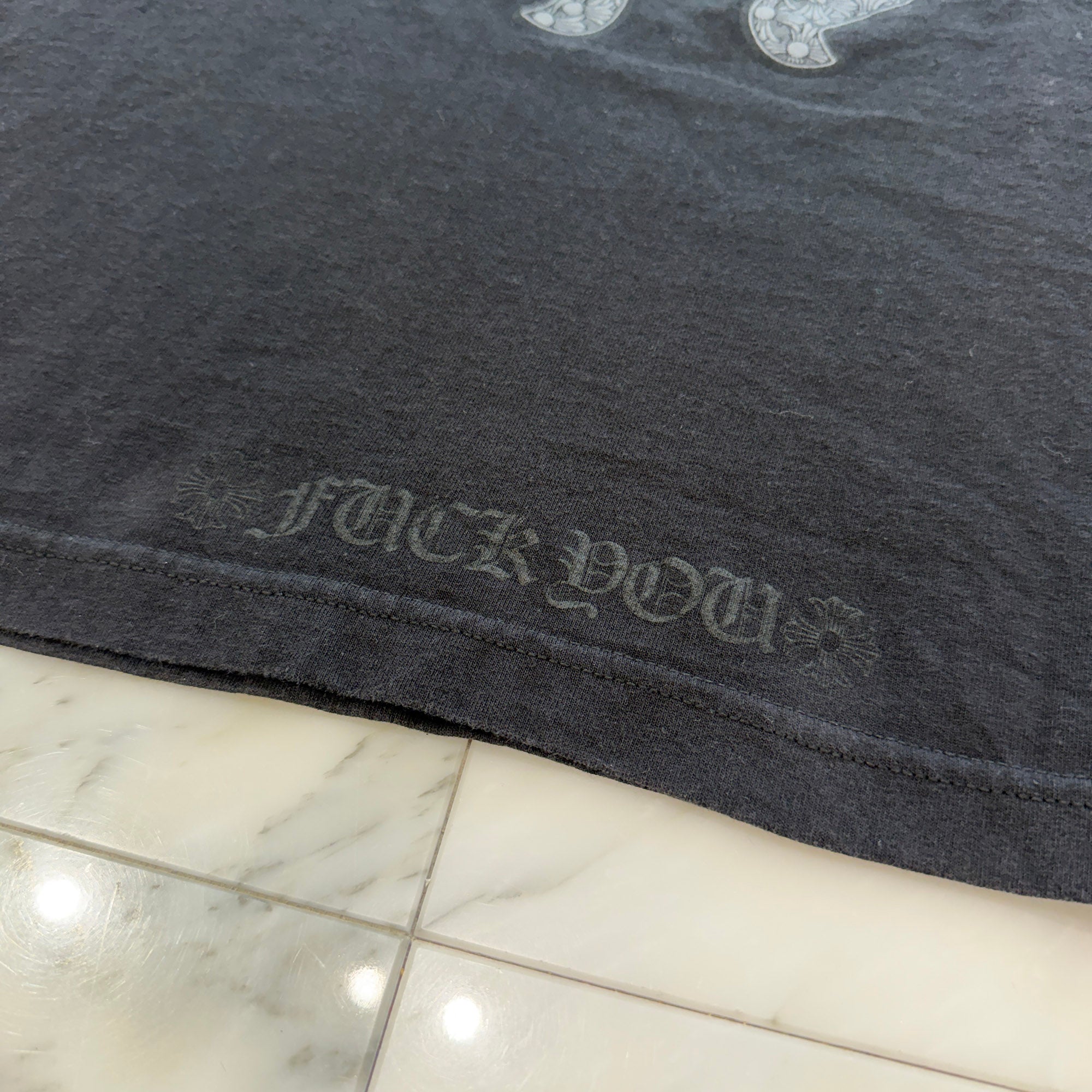 CHROME HEARTS Back Vine Dagger Fuck You Print Tee Size XL クロムハーツ バック ヴァインダガー ファックユープリントTシャツ サイズXL