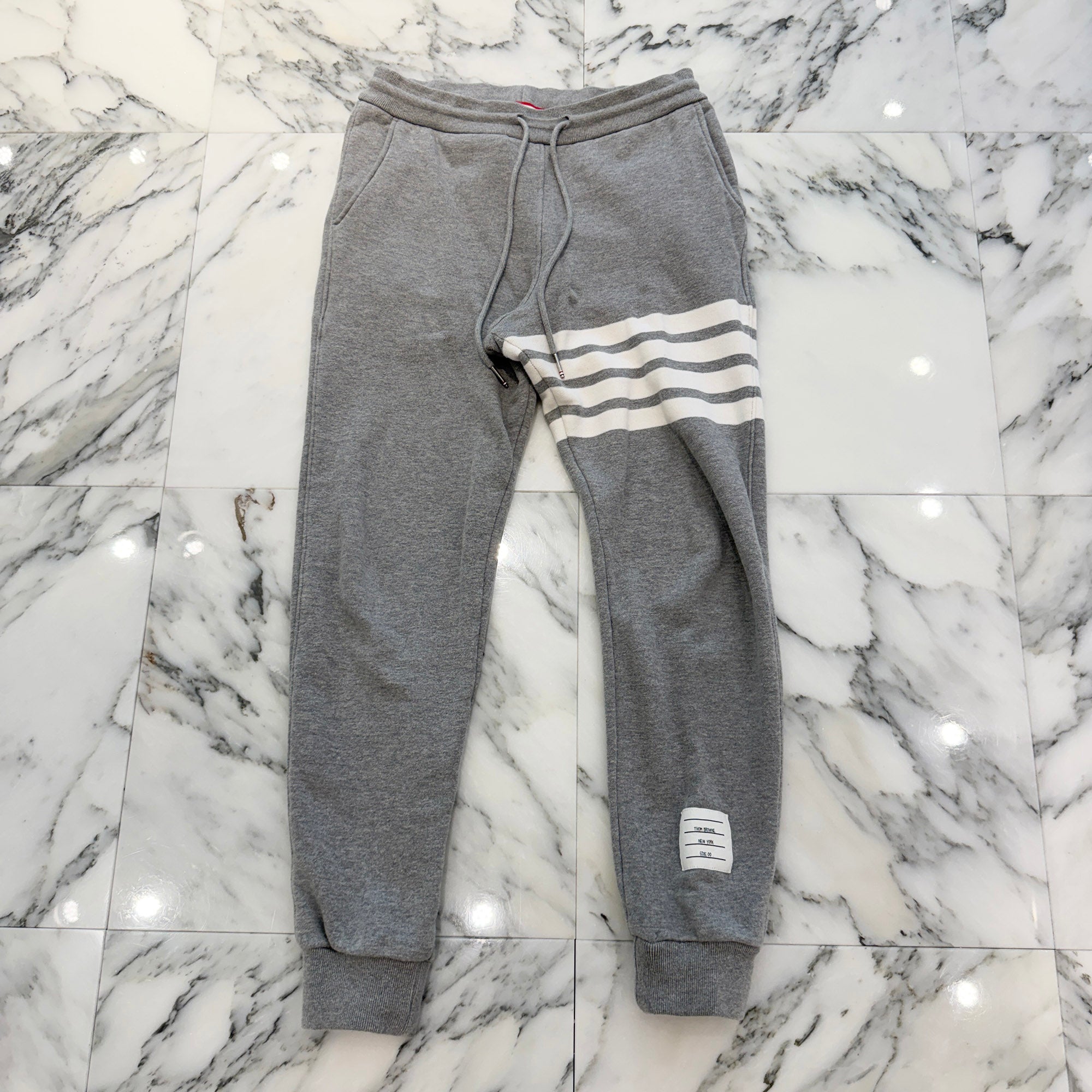 THOM BROWNE 2024SS 4BAR Classic Sweat Pants MJQ008H-00535068 Size 00 トムブラウン 4BAR クラシック スウェットパンツ サイズ00
