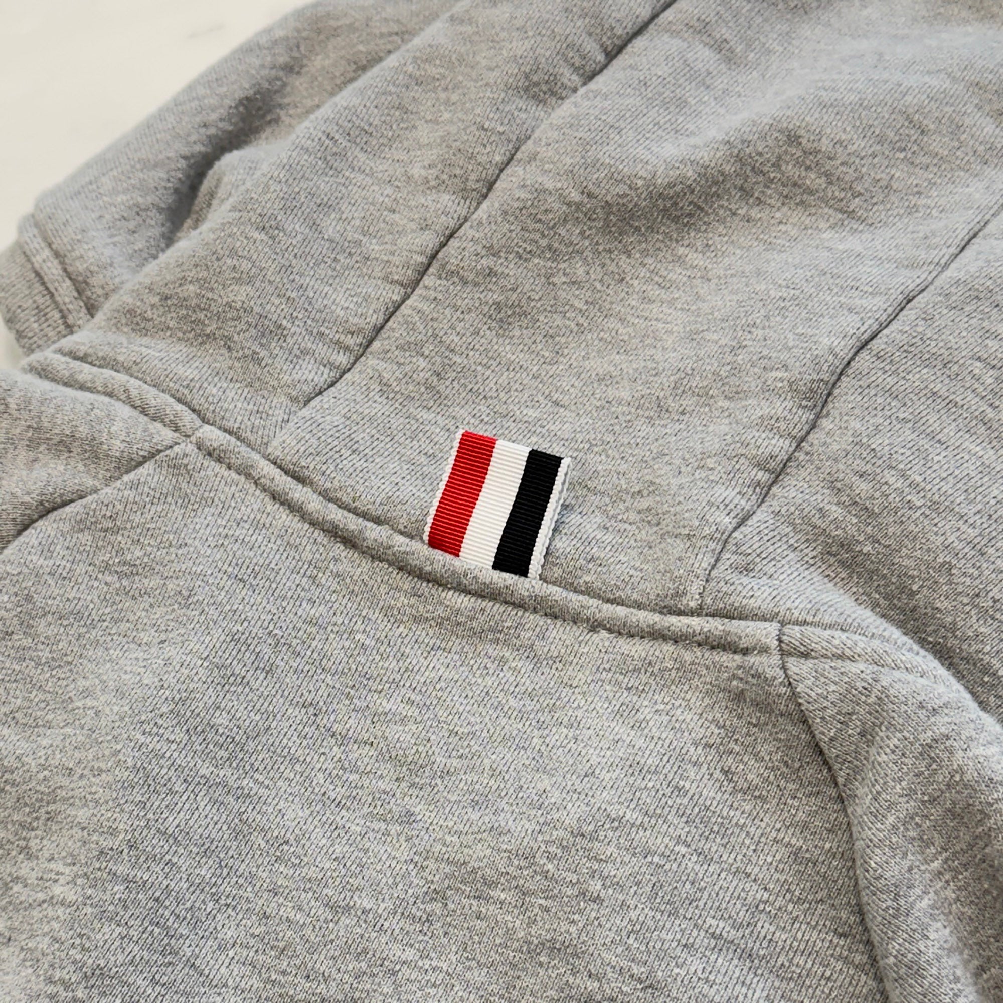 THOM BROWNE 2020SS Classic Loopback 4 Bar Zip Up Hoodie MJT022H-00535-068 Size 2 トムブラウン クラシック ループバック 4バー ジップアップ フーディー サイズ2