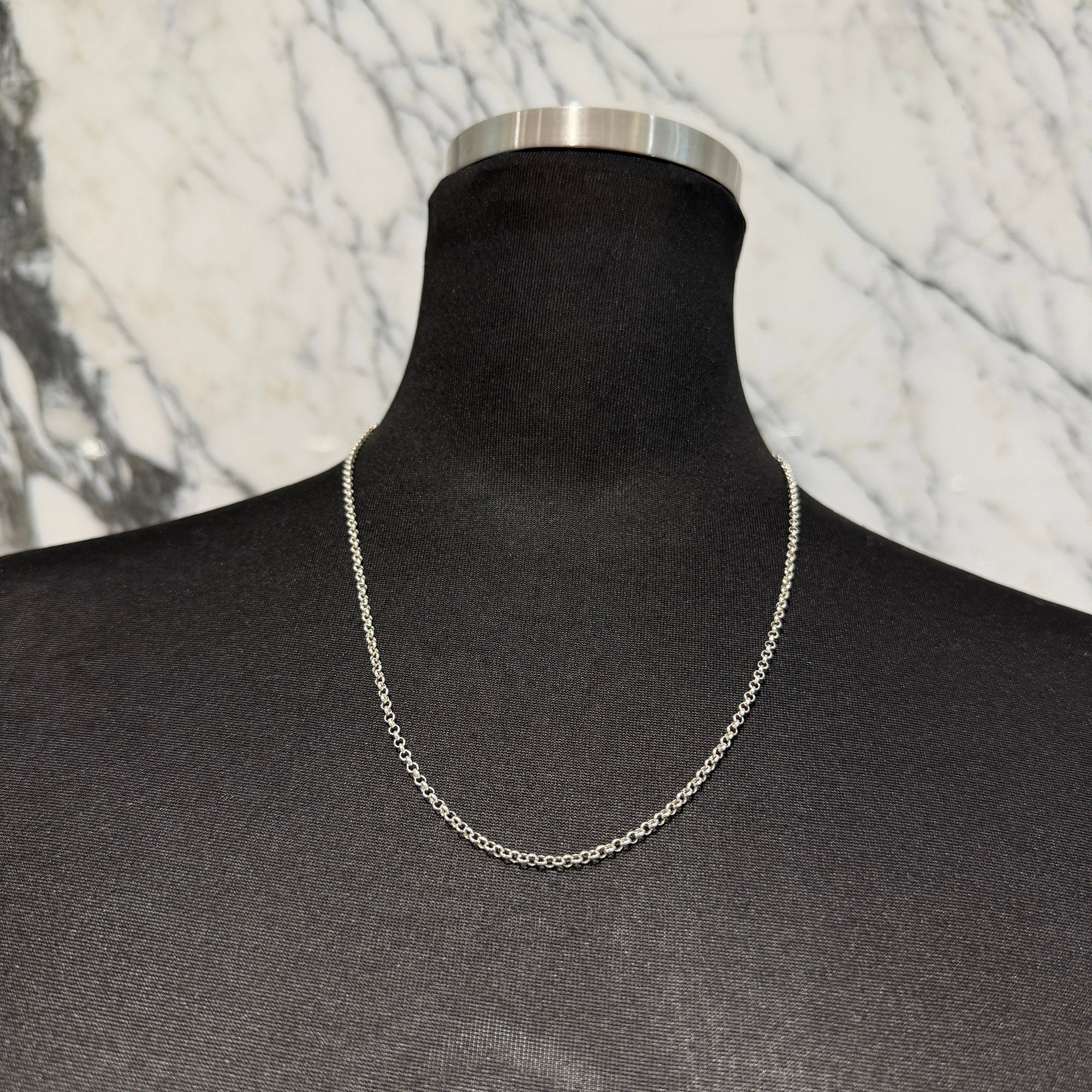 CHROME HEARTS Roll Chain Necklace Size 20 Inch クロムハーツ ロール