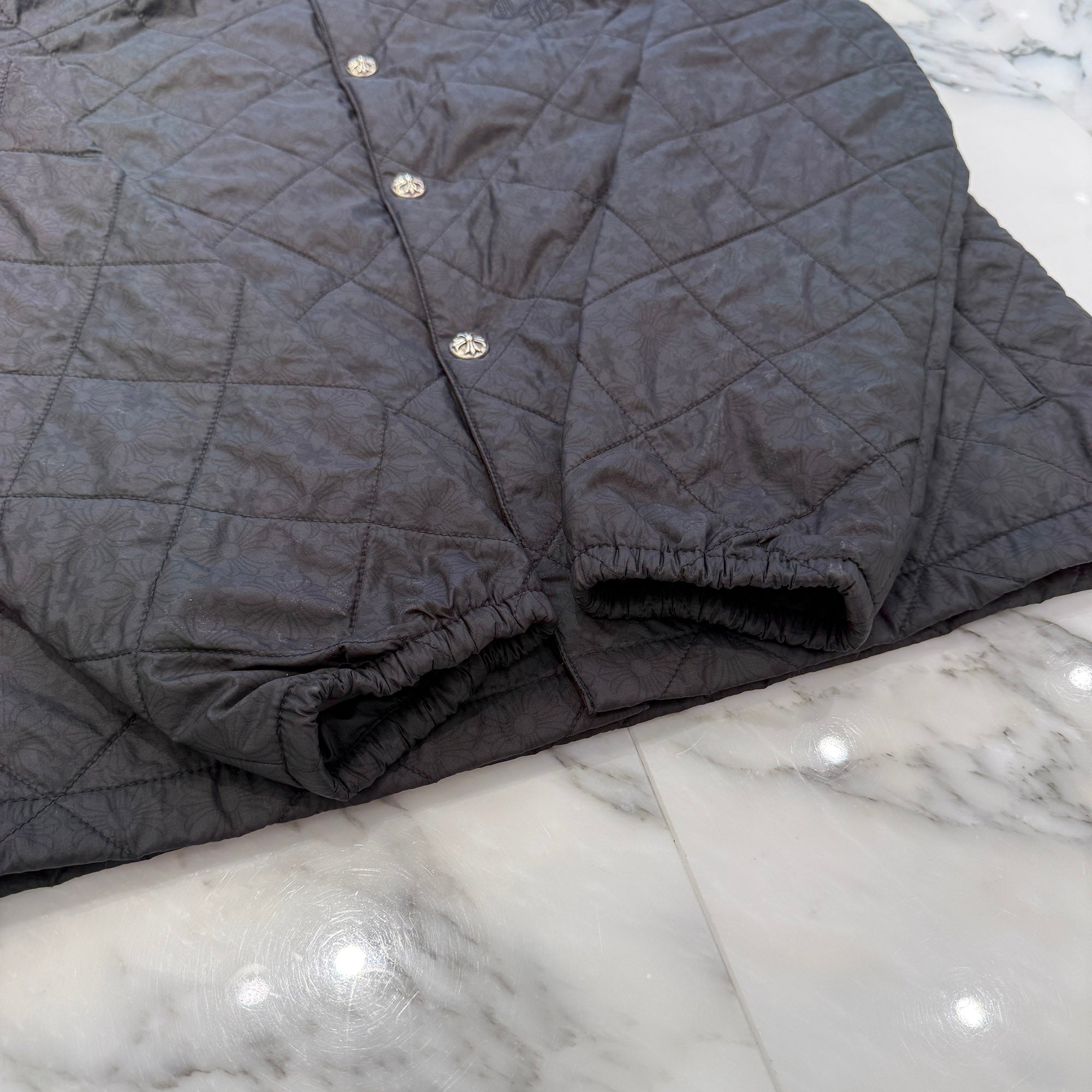 CHROME HEARTS CH Logo Embroidery Quilting Nylon Jacket Size M クロムハーツ CHロゴ刺繍 キルティング ナイロンジャケット サイズM