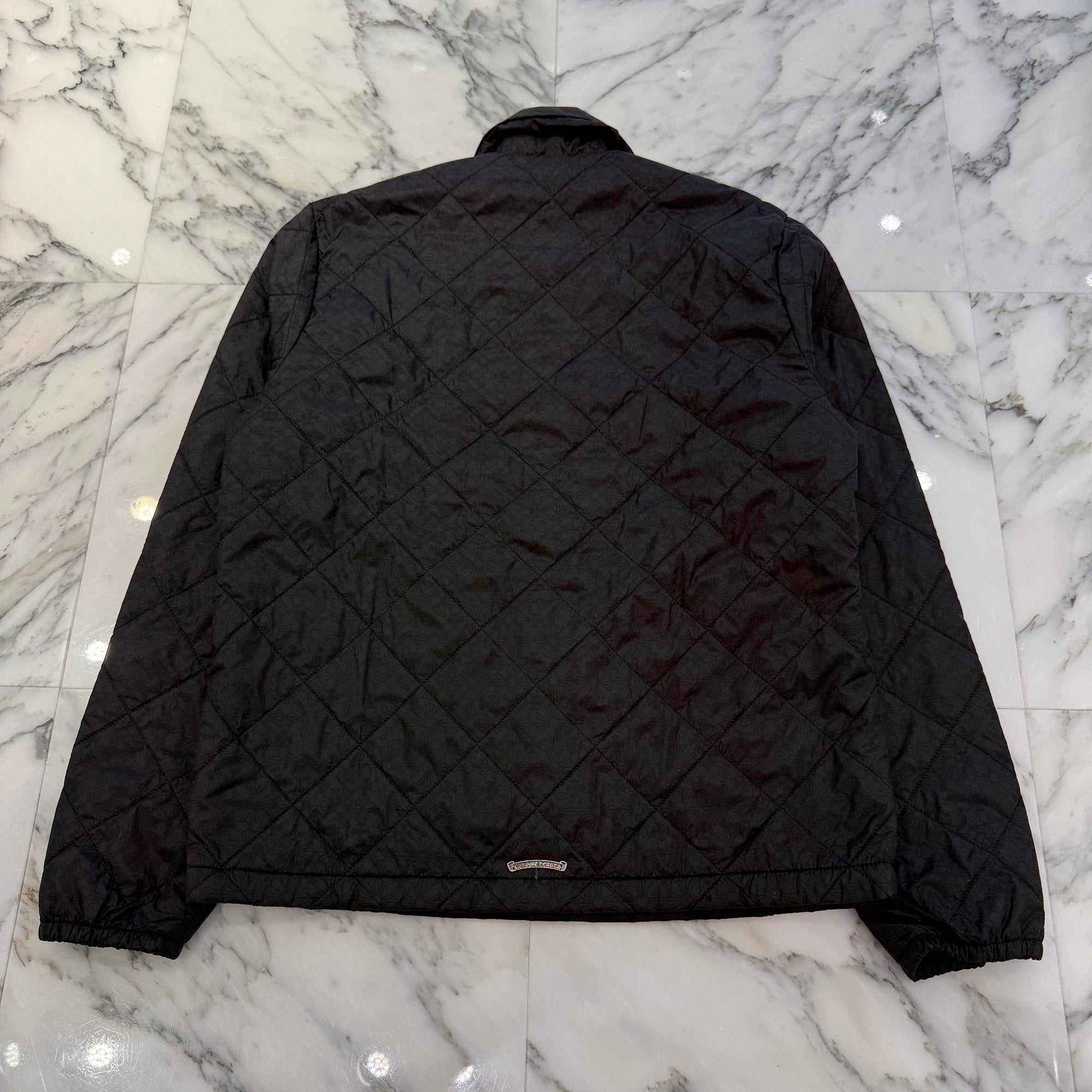 CHROME HEARTS CH Logo Embroidery Quilting Nylon Jacket Size M クロムハーツ CHロゴ刺繍 キルティング ナイロンジャケット サイズM