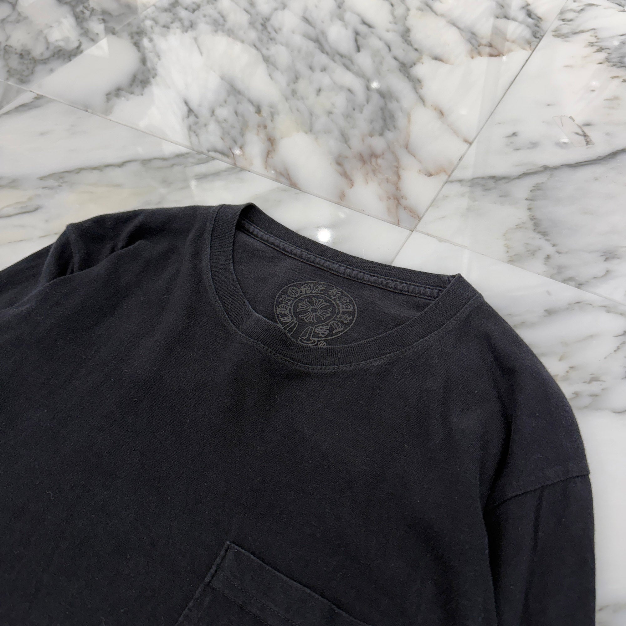 CHROME HEARTS CH Plus Block Cross Long Sleeve Tee Size S クロムハーツ CHプラス ブロッククロス ロングスリーブTシャツ サイズS