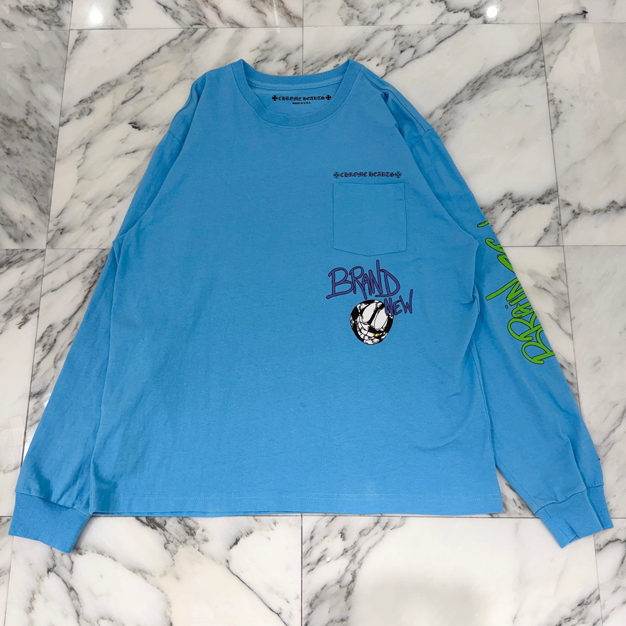 CHROME HEARTS × MATTY BOY 2024SS BRAIN NEW Long Sleeve Tee Size XL クロムハーツ × マッティボーイ ブレインニュー ロングスリーブTシャツ サイズXL