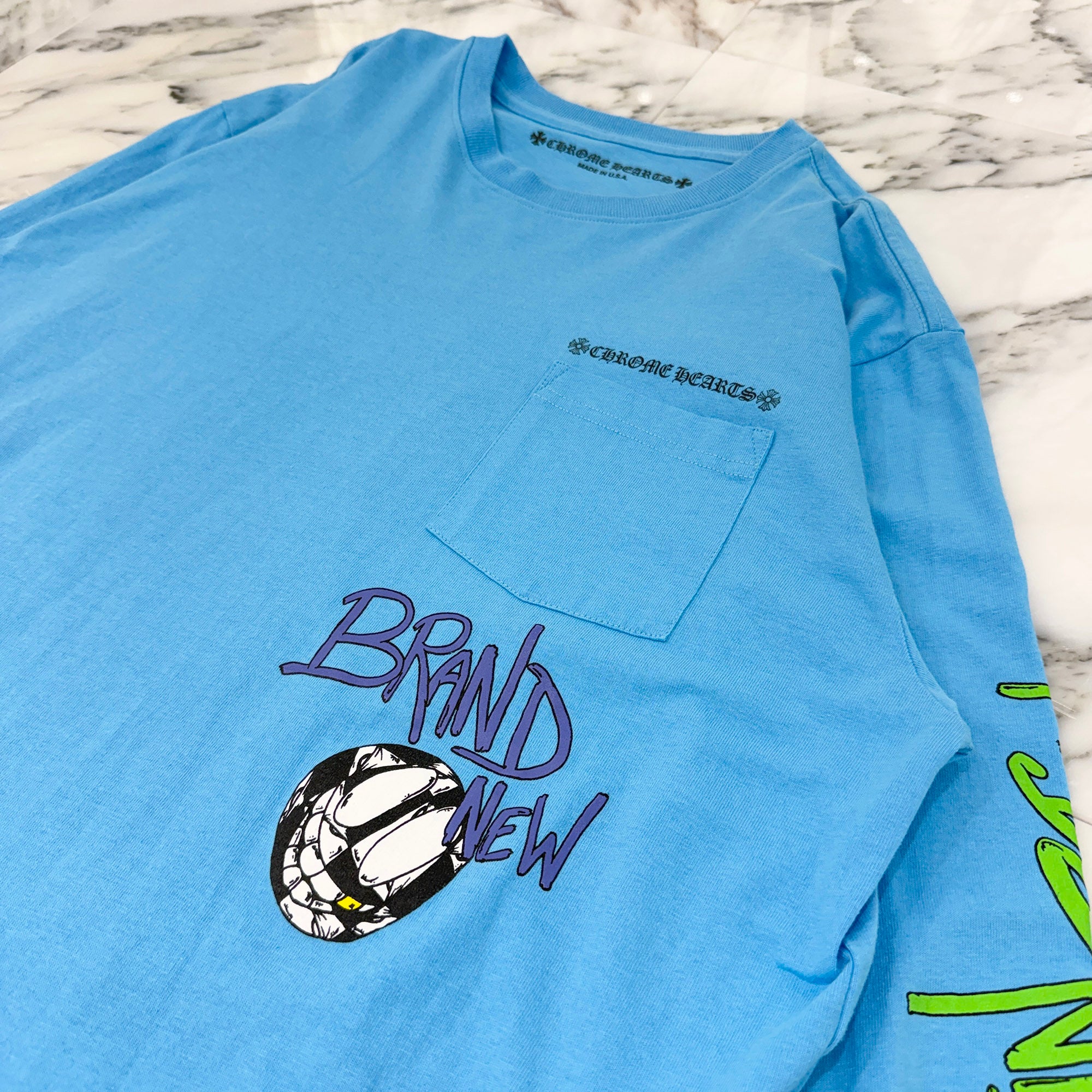CHROME HEARTS × MATTY BOY 2024SS BRAIN NEW Long Sleeve Tee Size XL クロムハーツ × マッティボーイ ブレインニュー ロングスリーブTシャツ サイズXL