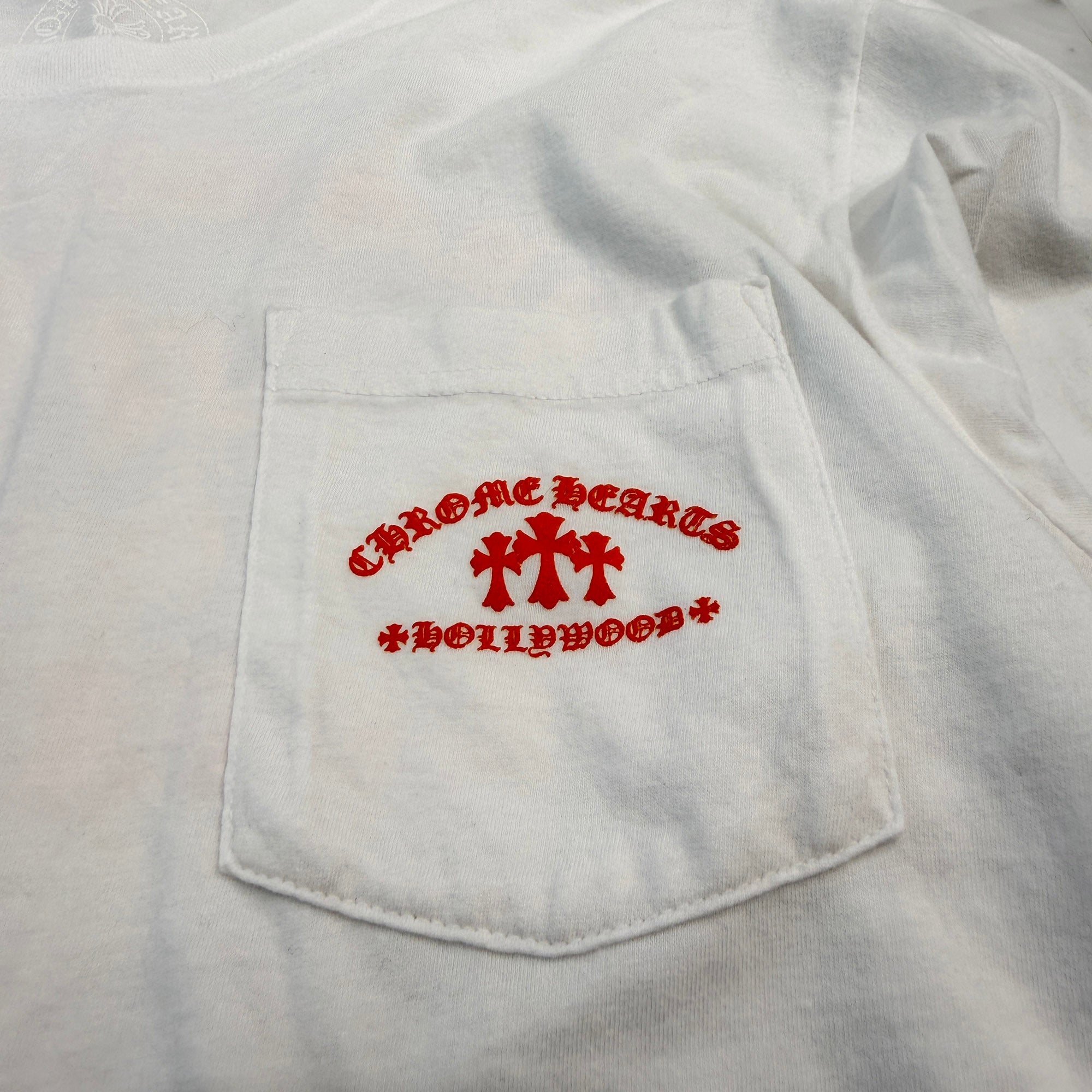 CHROME HEARTS King Taco 3 Cemetery Cross Print Long Sleeve Tee Size M クロムハーツ キングタコ 3 セメタリークロス プリント ロングスリーブ Tシャツ サイズM