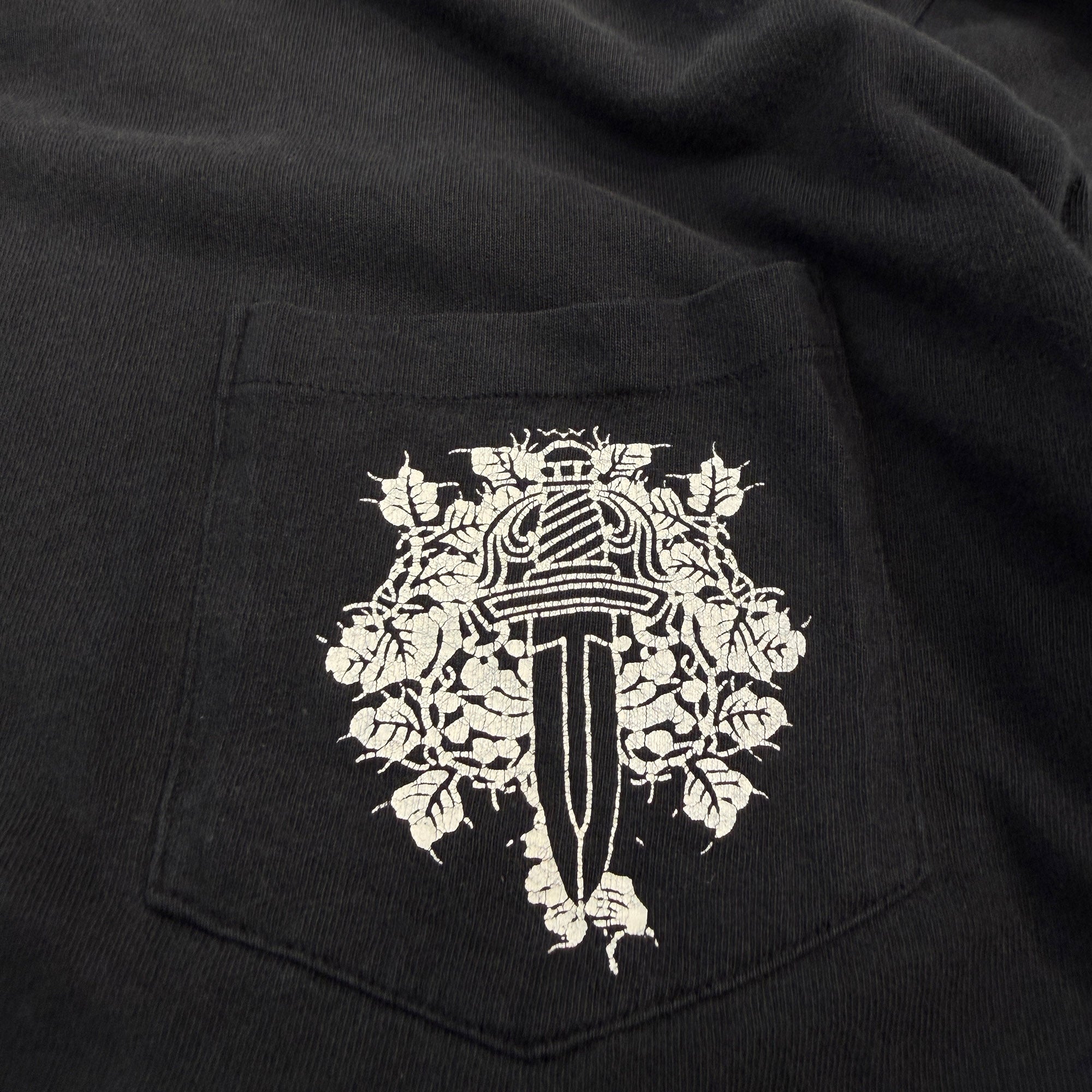 CHROME HEARTS Floral Cross Back Horseshoe Long Sleeve Tee Size M クロムハーツ フローラルクロス バック ホースシュー ロングスリーブ Tシャツ サイズM