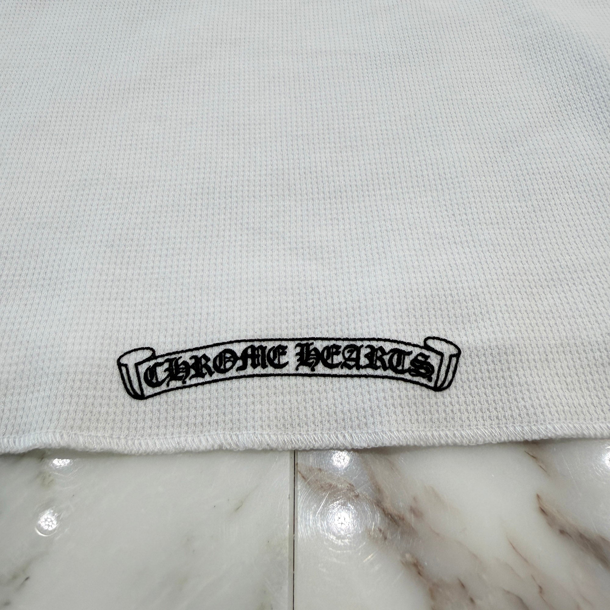 CHROME HEARTS 2025SS Scroll Label Arm Logo Print Thermal Long Sleeve Tee Size XL クロムハーツ スクロールラベル アームロゴプリント  サーマル ロングスリーブ Tシャツ サイズXL